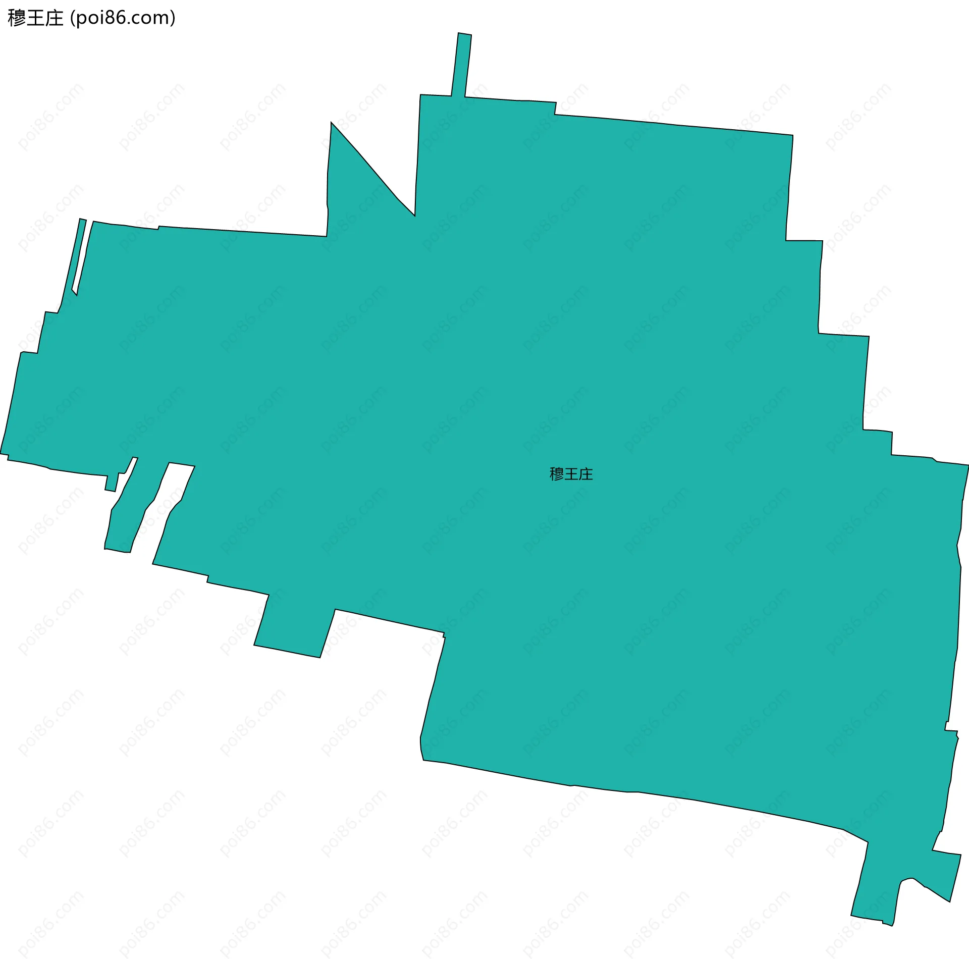 穆王庄边界地图