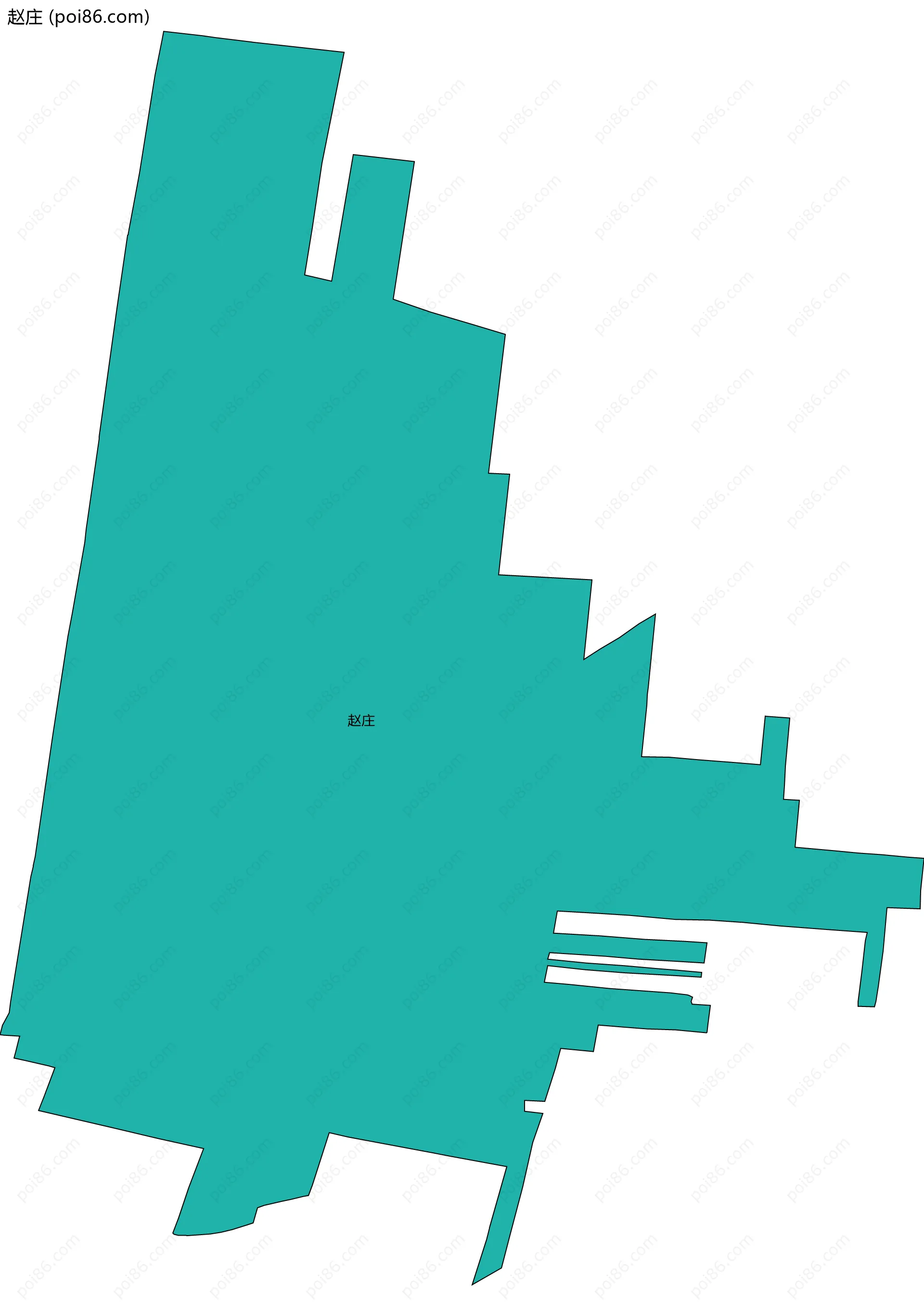 赵庄边界地图