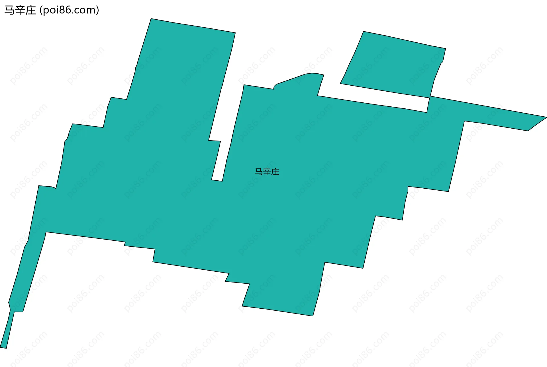 马辛庄边界地图