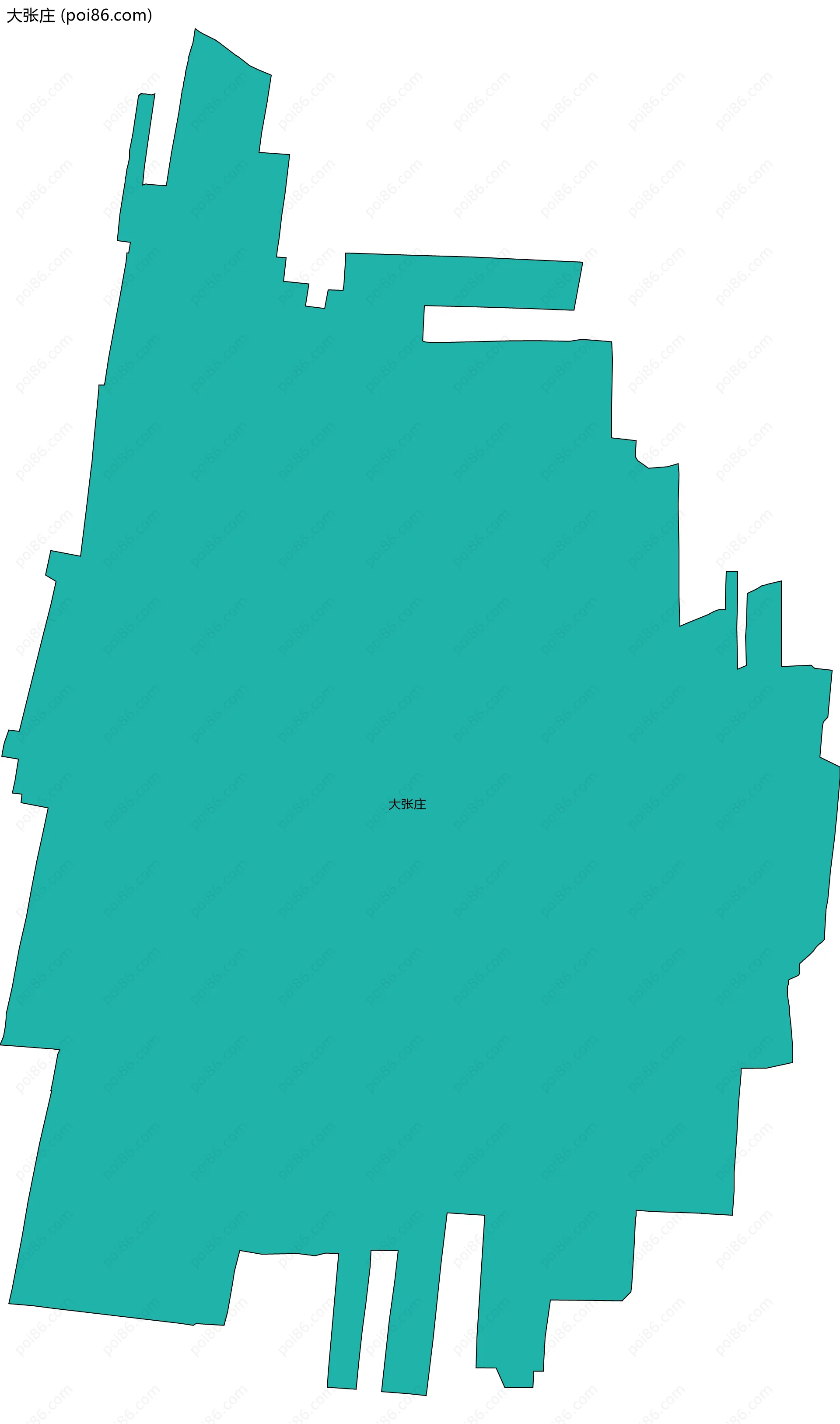 大张庄边界地图