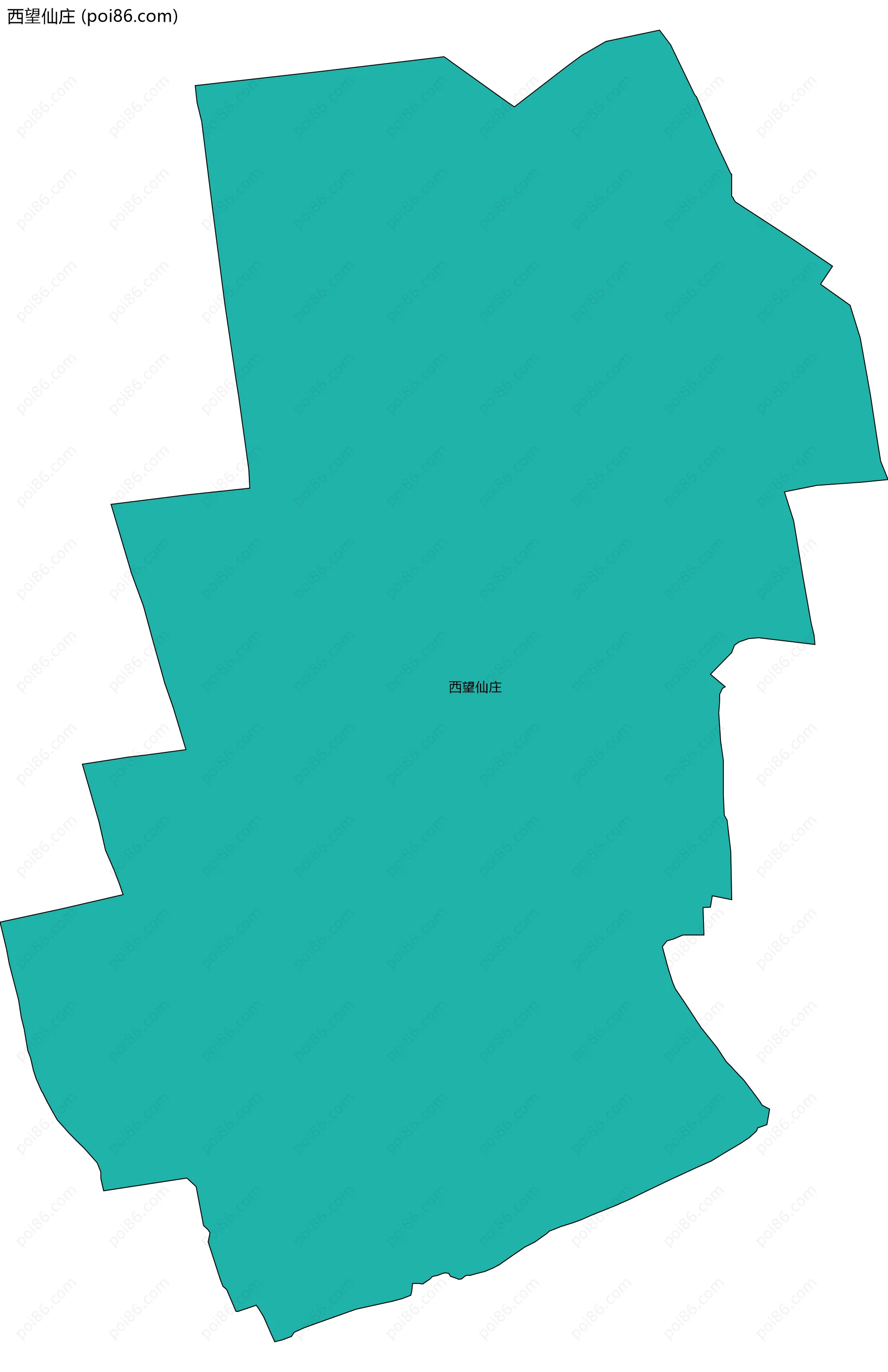 西望仙庄边界地图