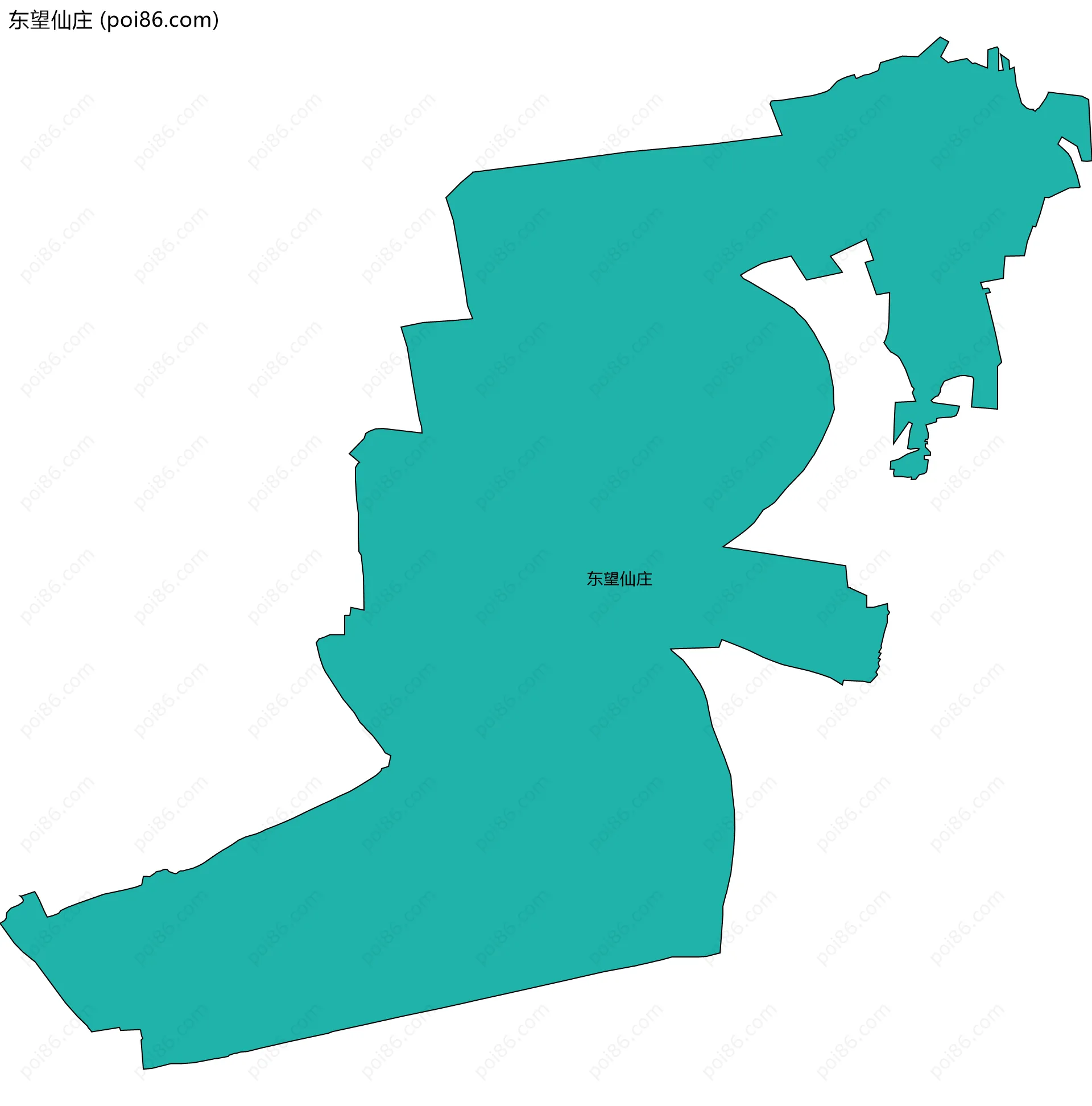 东望仙庄边界地图