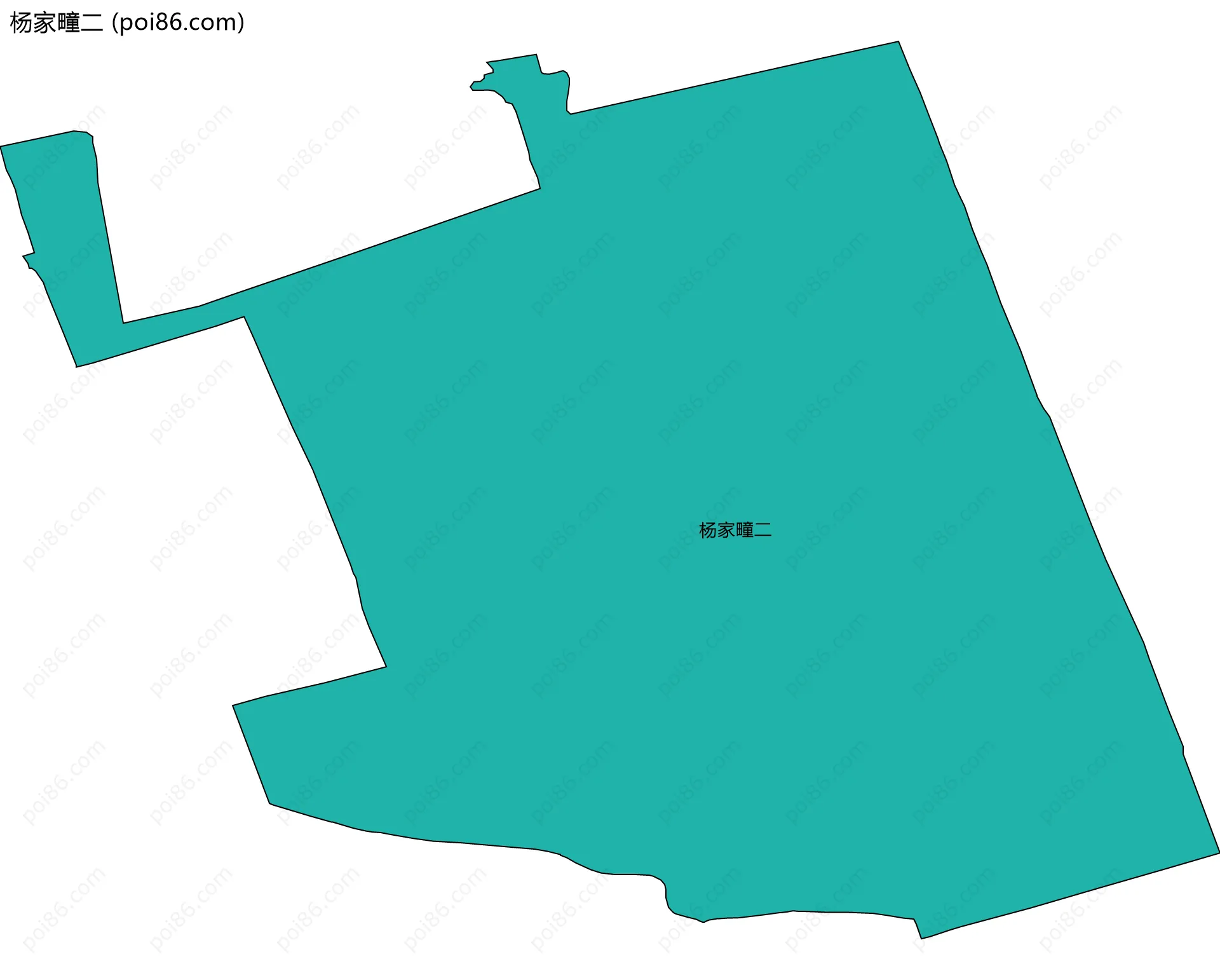 杨家疃二边界地图