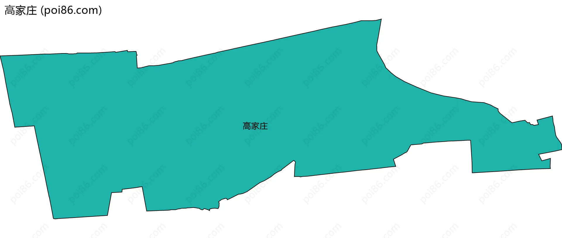 高家庄边界地图