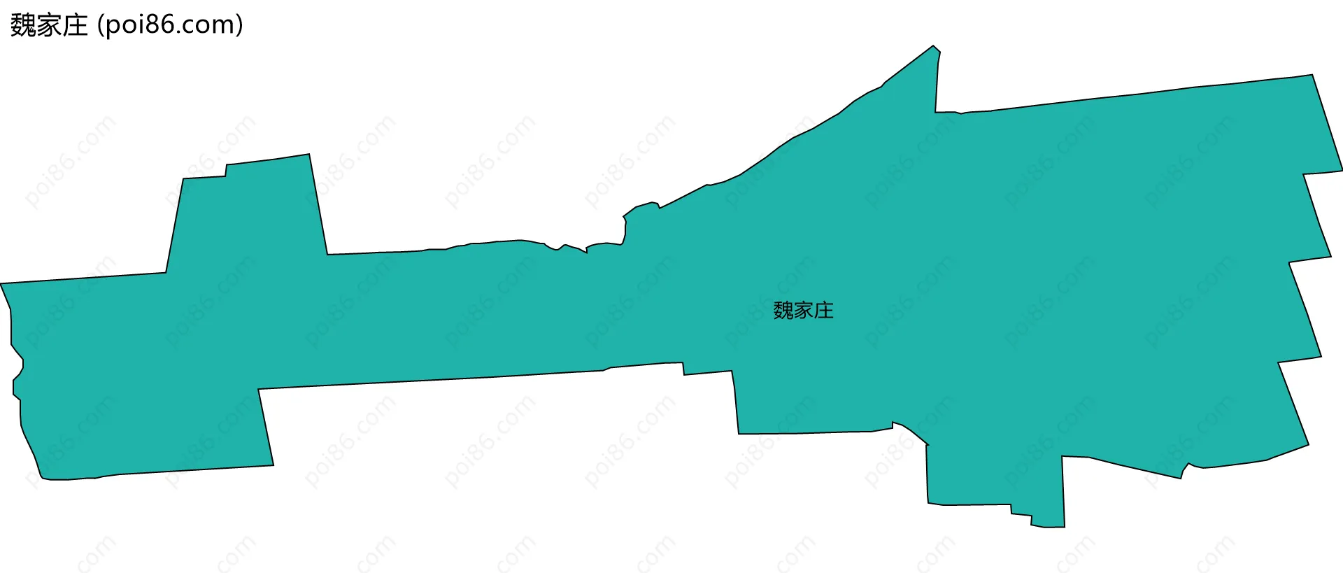 魏家庄边界地图