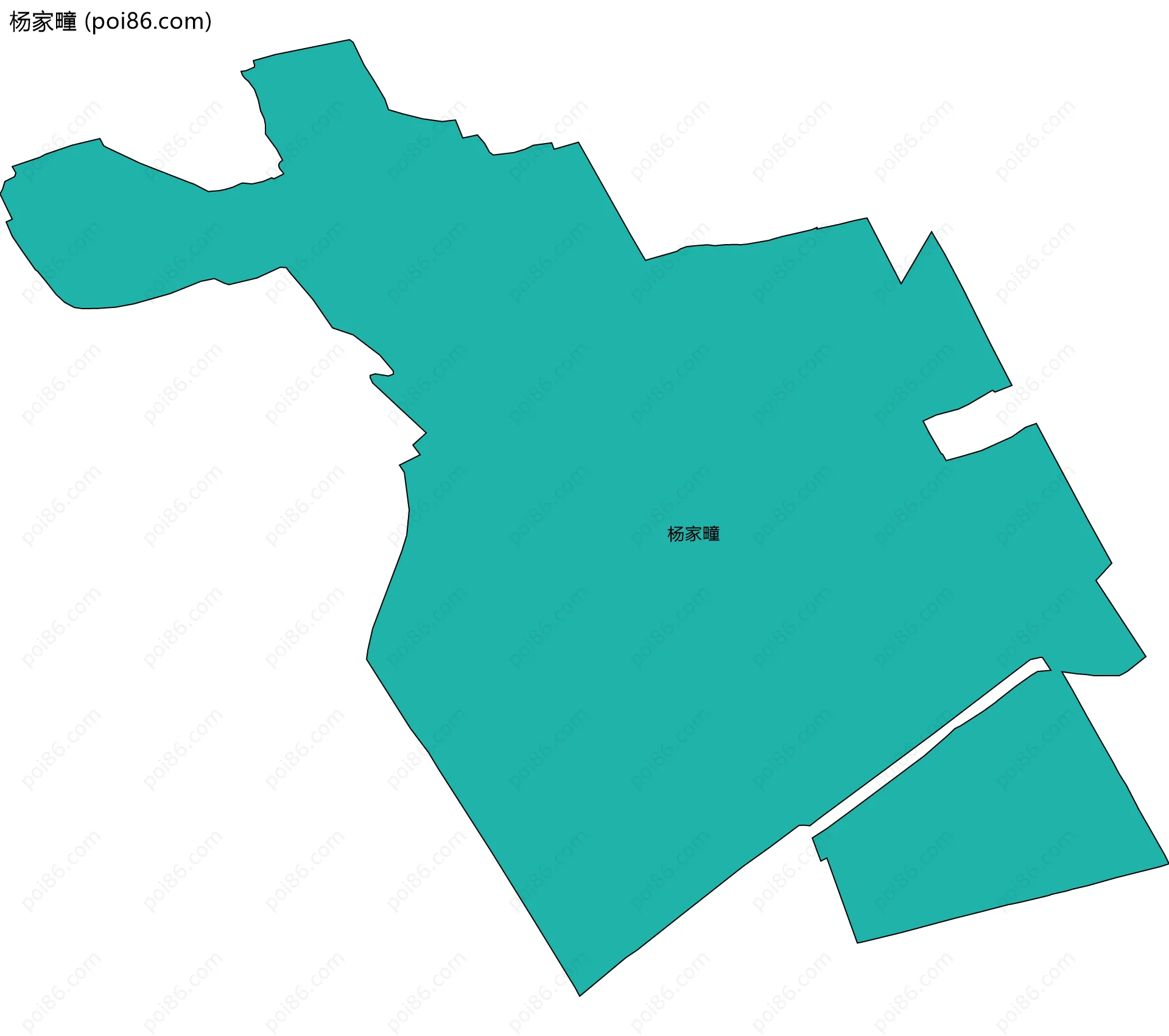 杨家疃边界地图