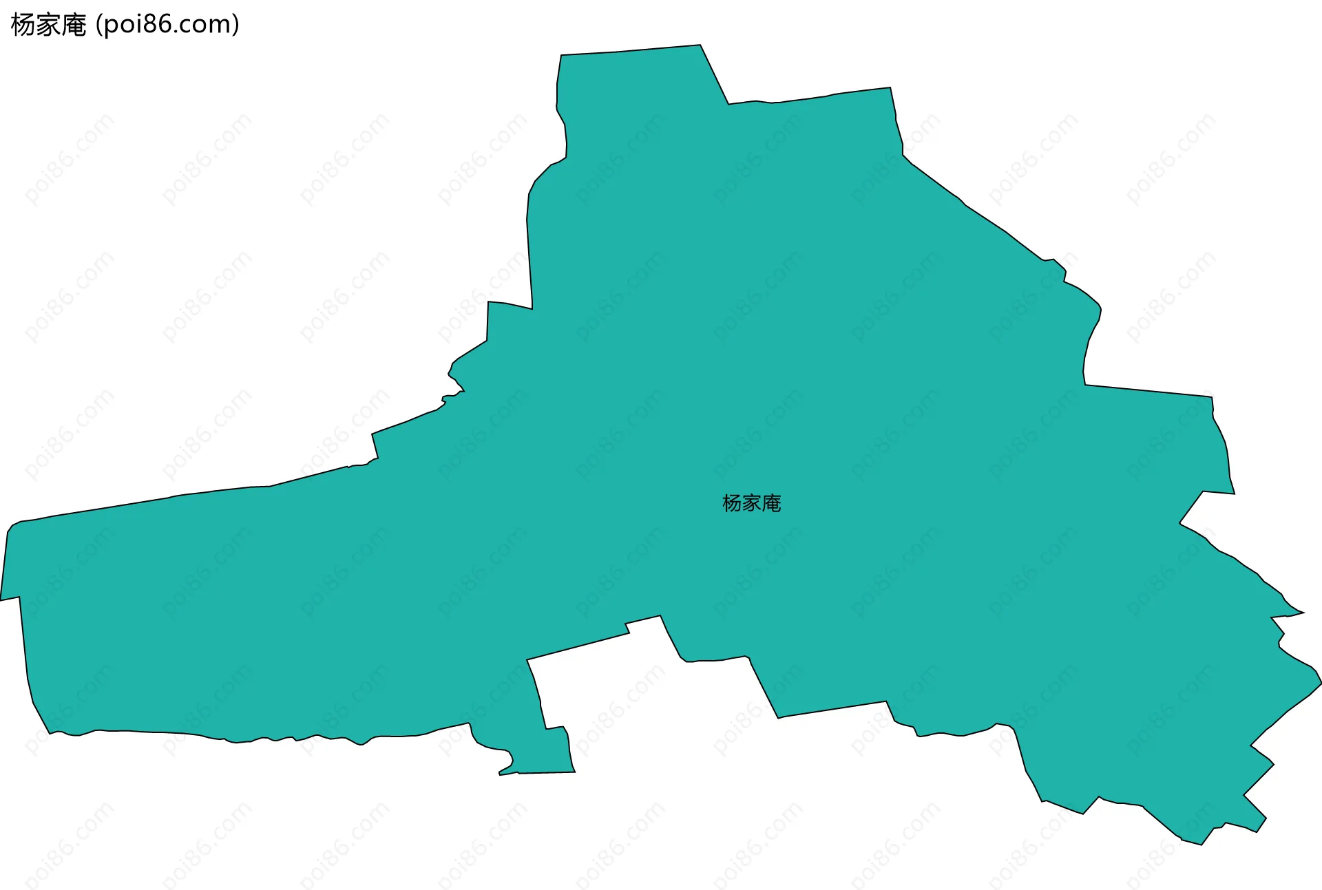 杨家庵边界地图