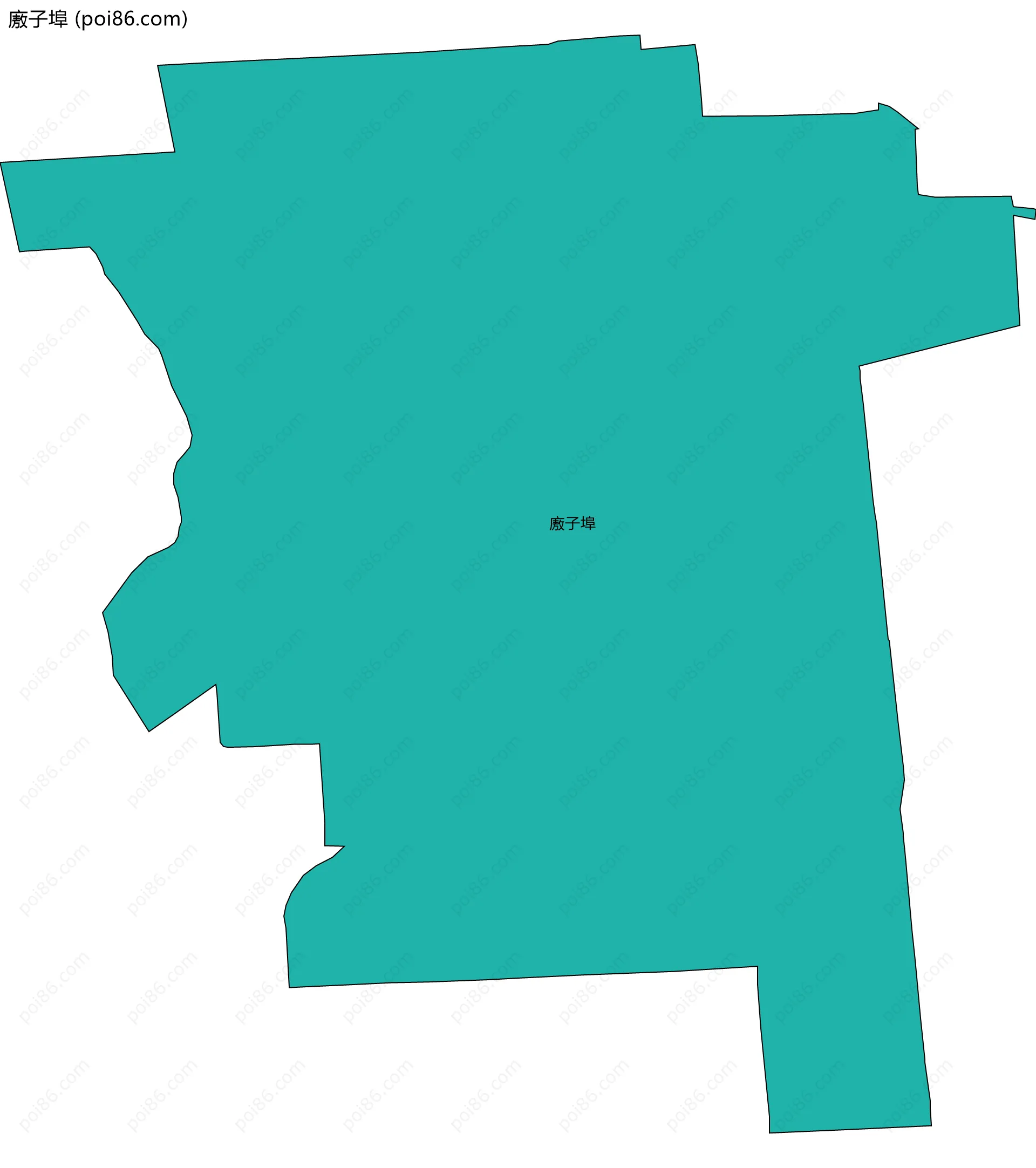 廒子埠边界地图