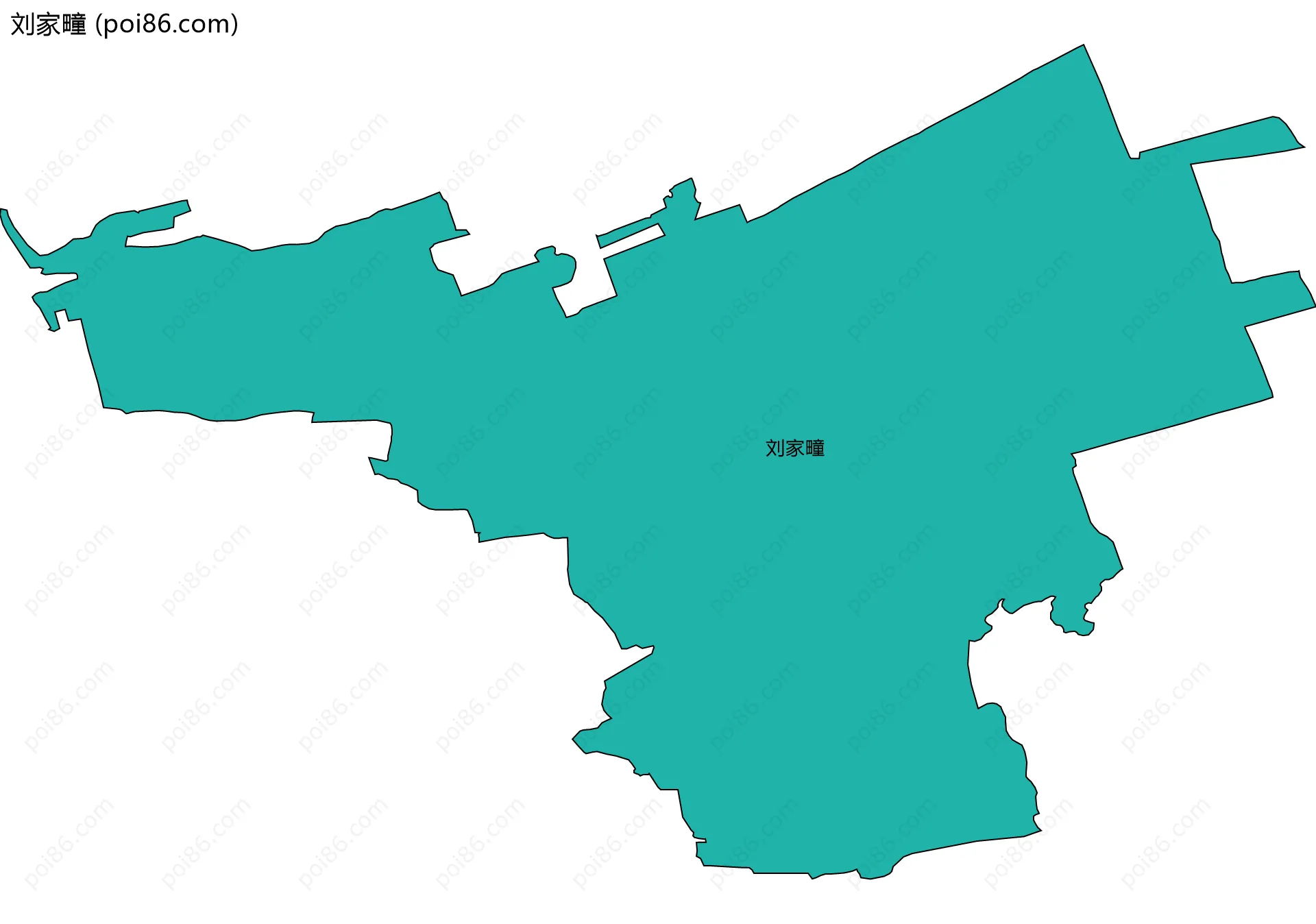 刘家疃边界地图