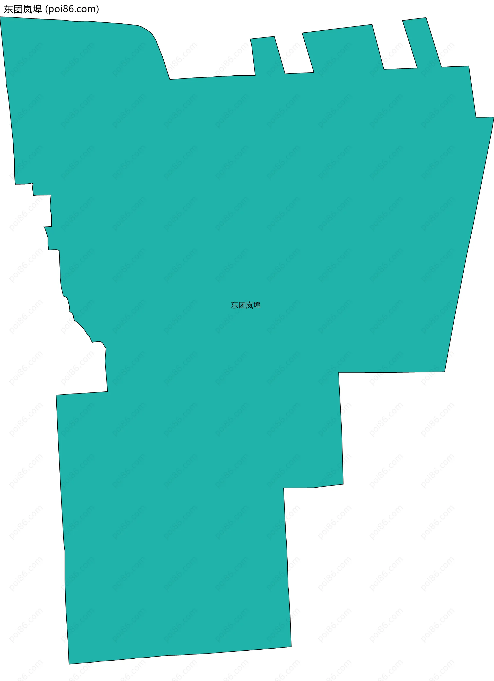 东团岚埠边界地图