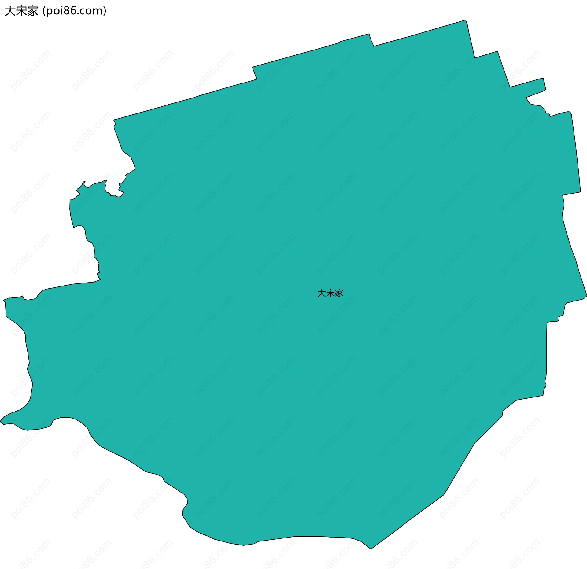 大宋家边界地图