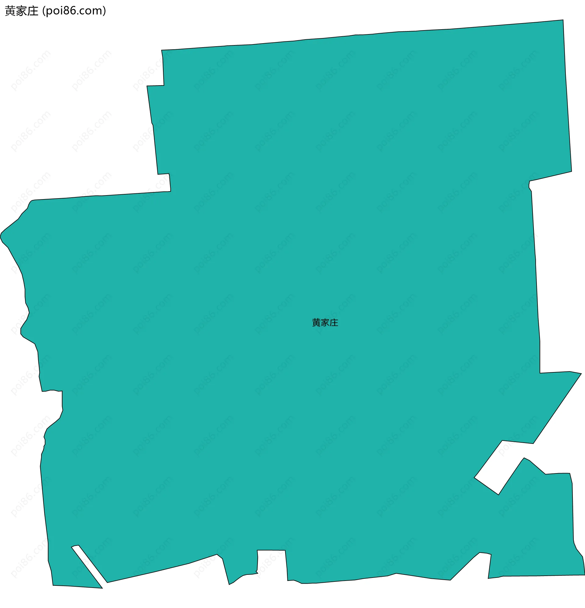 黄家庄边界地图