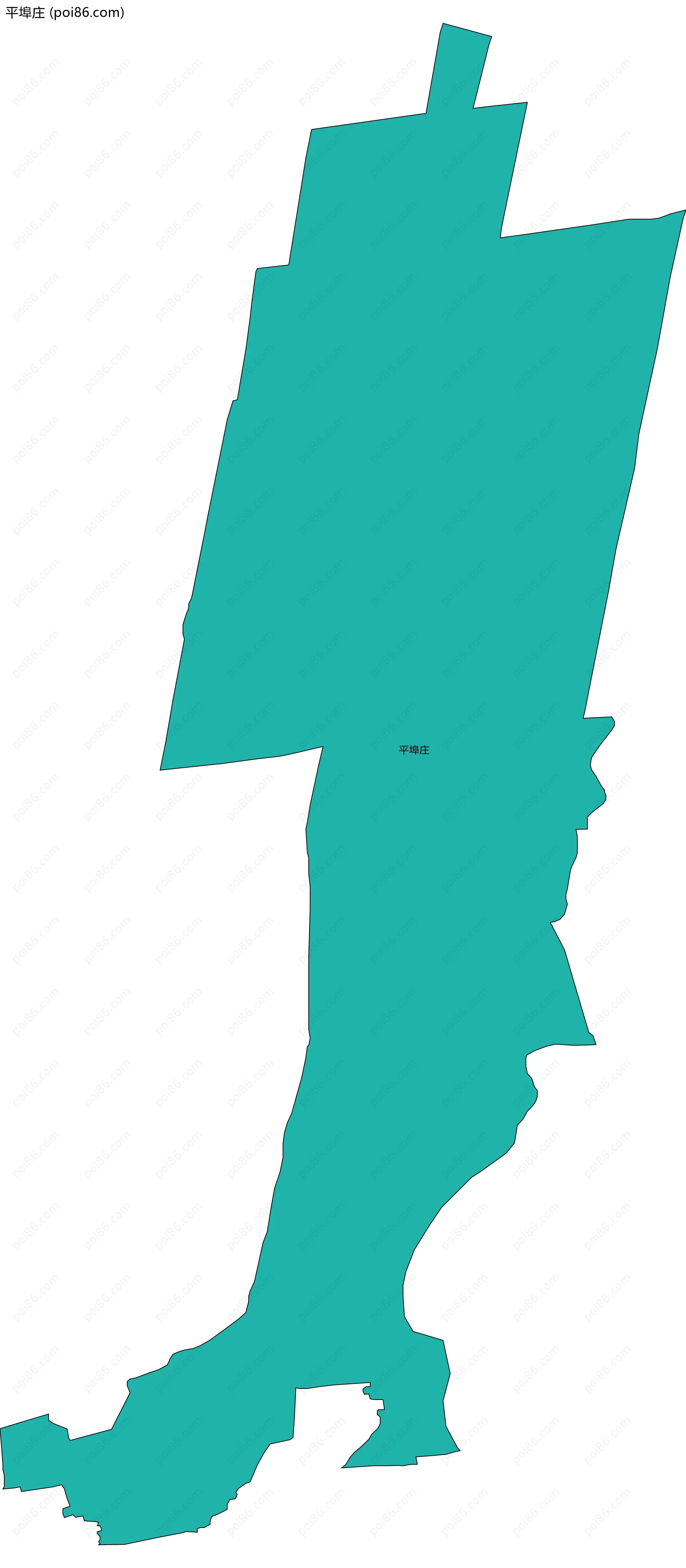 平埠庄边界地图