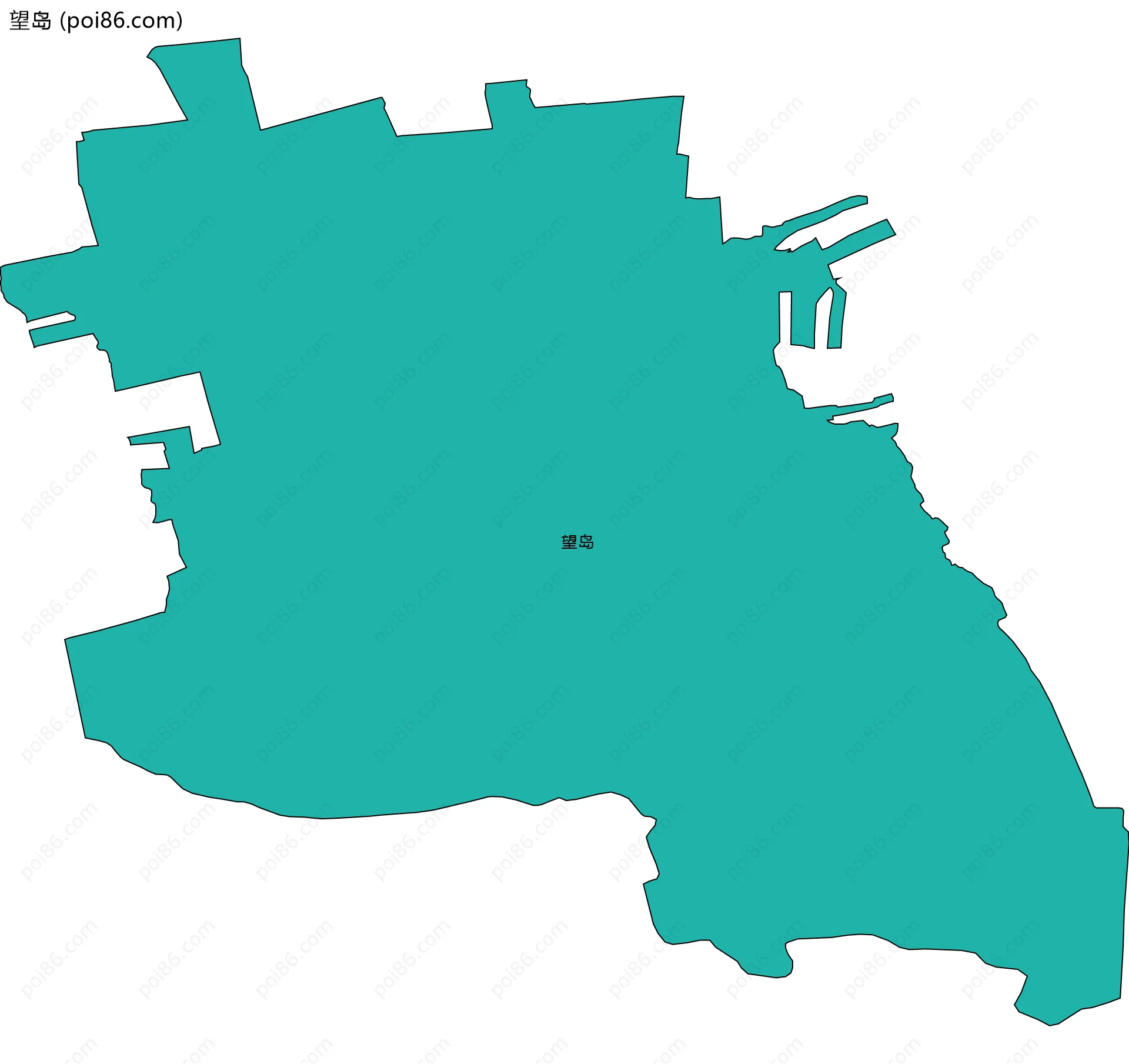 望岛边界地图