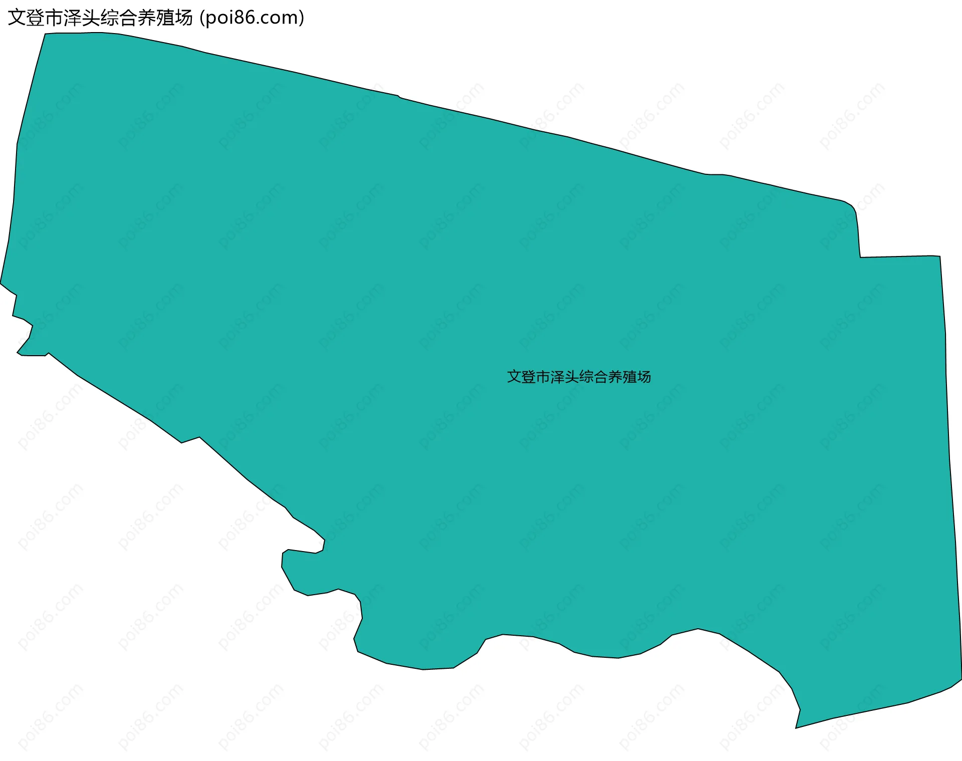 文登市泽头综合养殖场边界地图