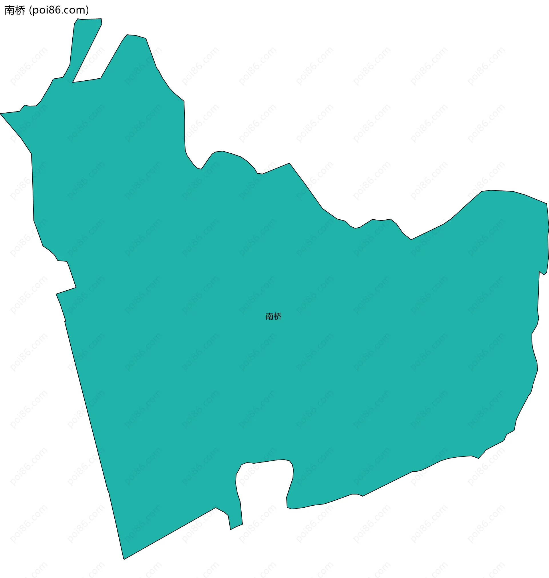 南桥边界地图