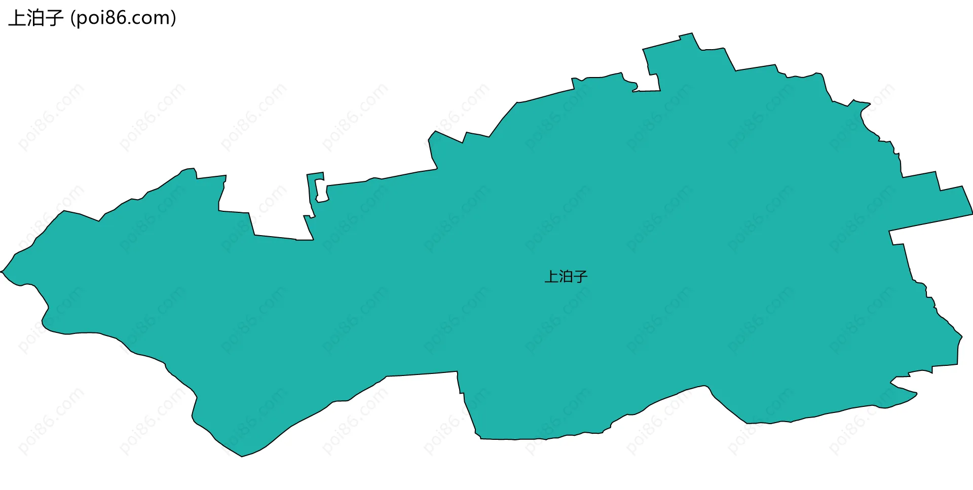 上泊子边界地图