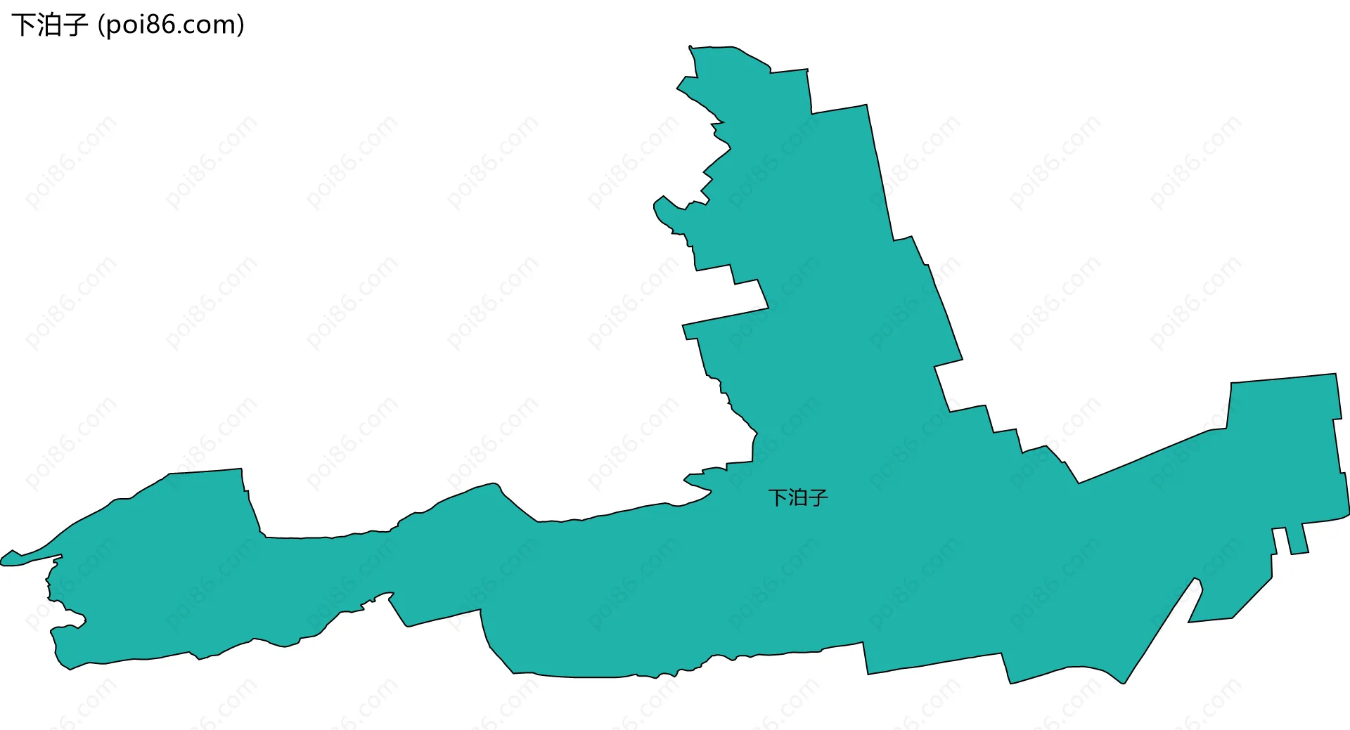 下泊子边界地图