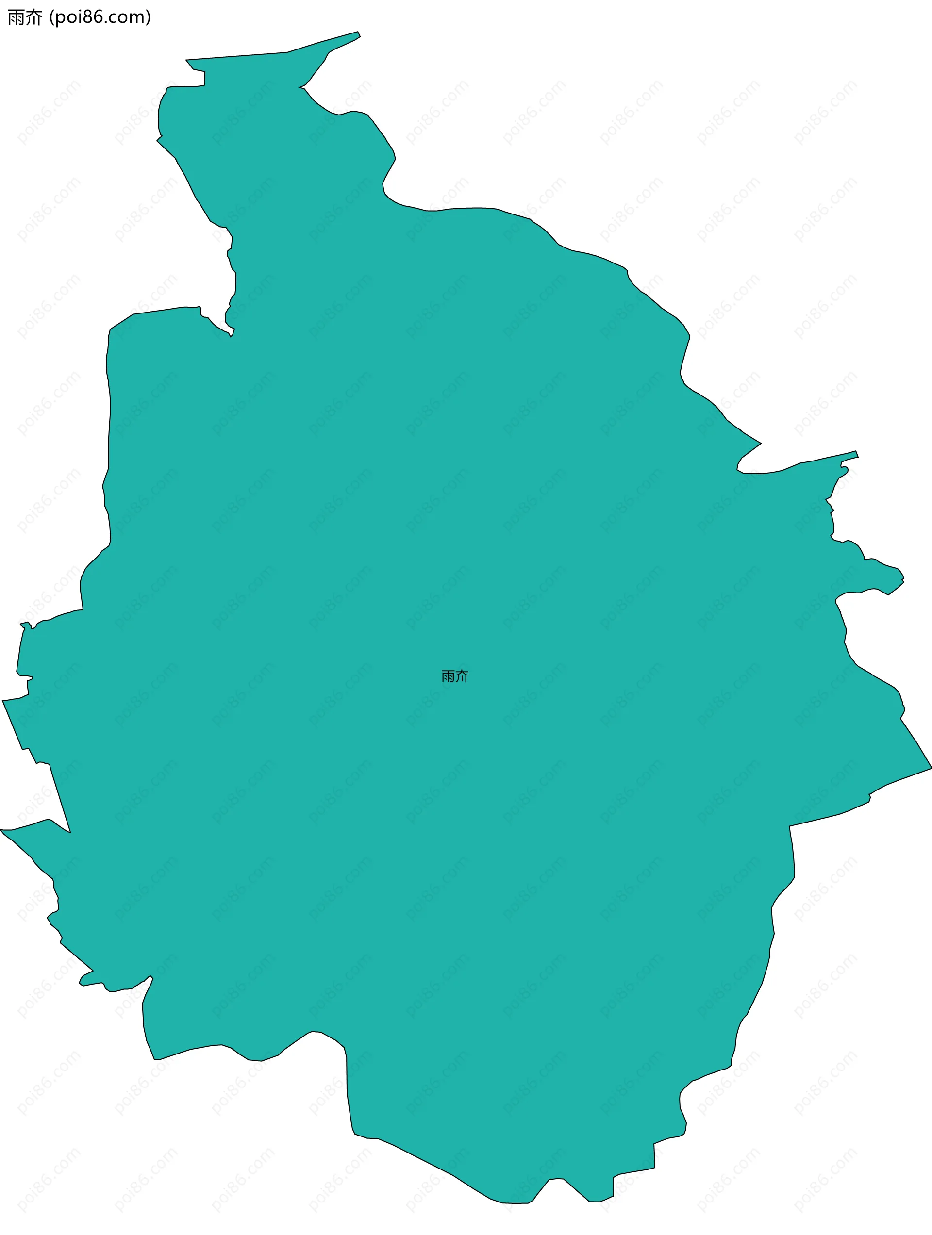 雨夼边界地图