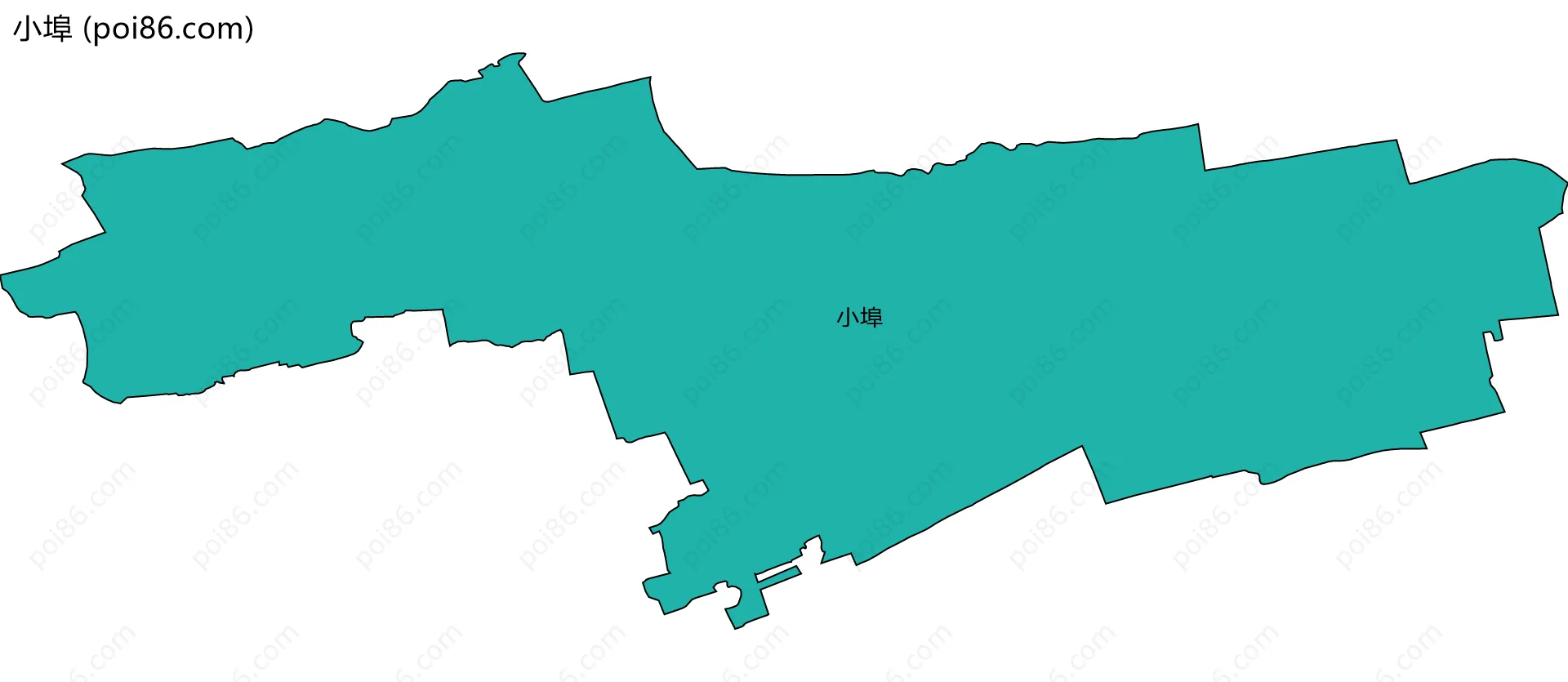 小埠边界地图