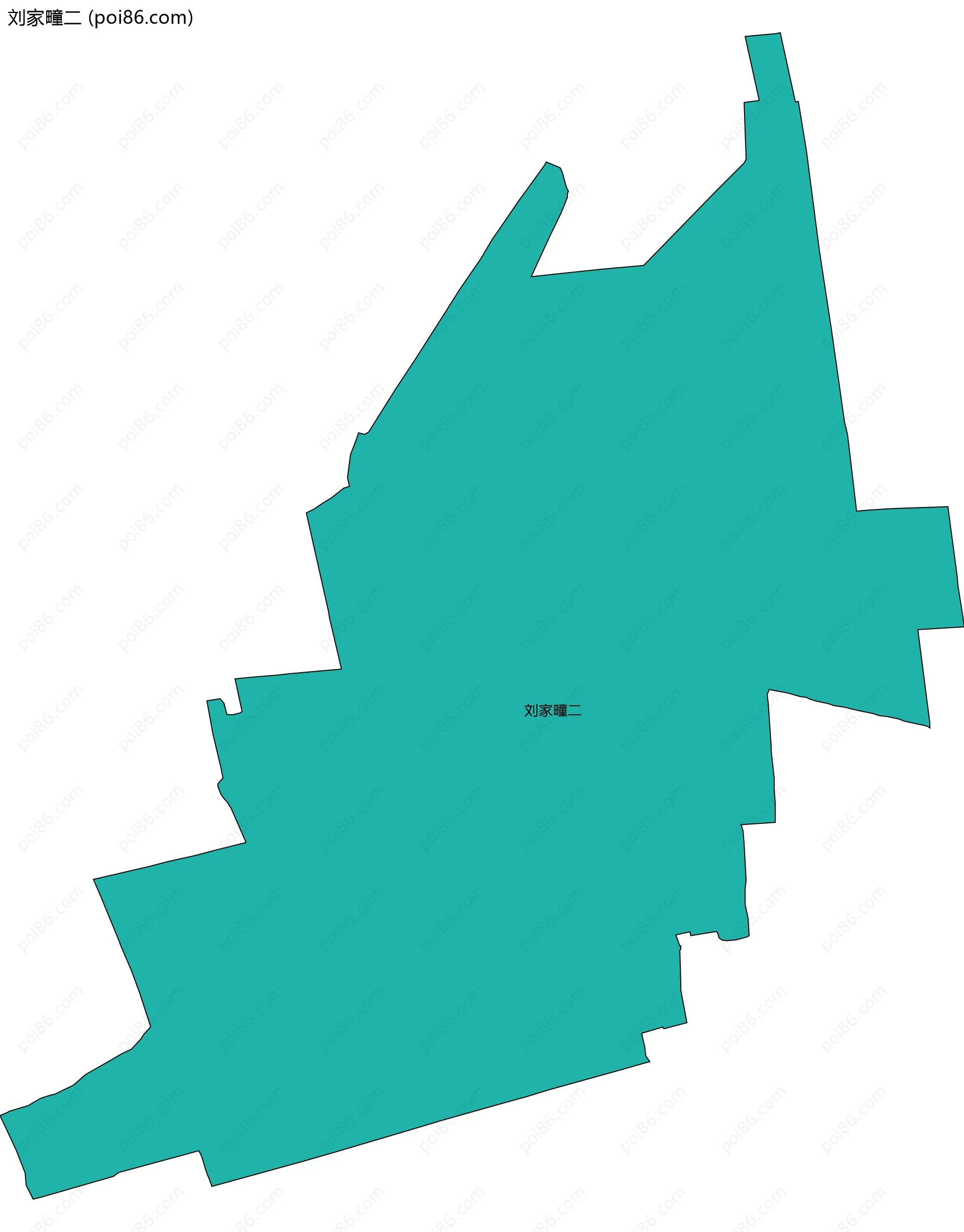 刘家疃二边界地图