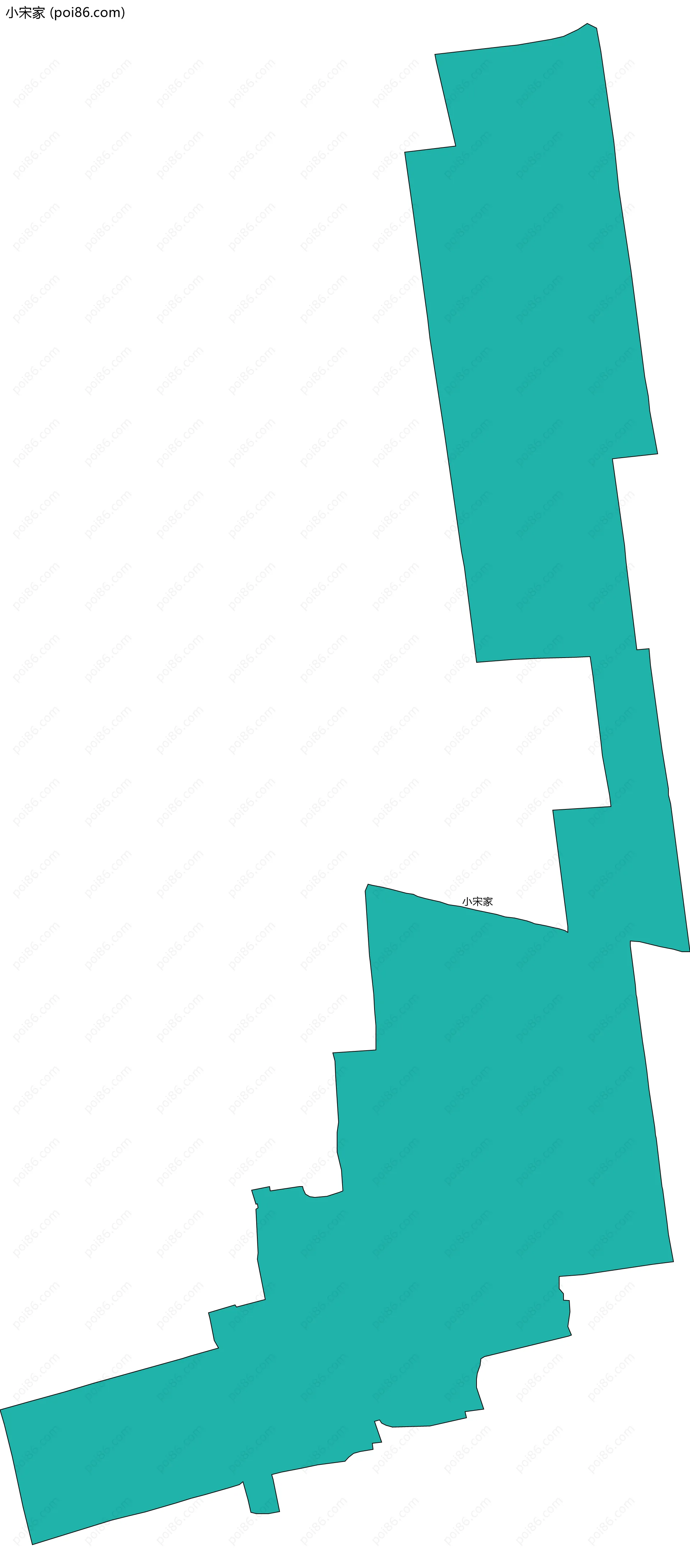 小宋家边界地图