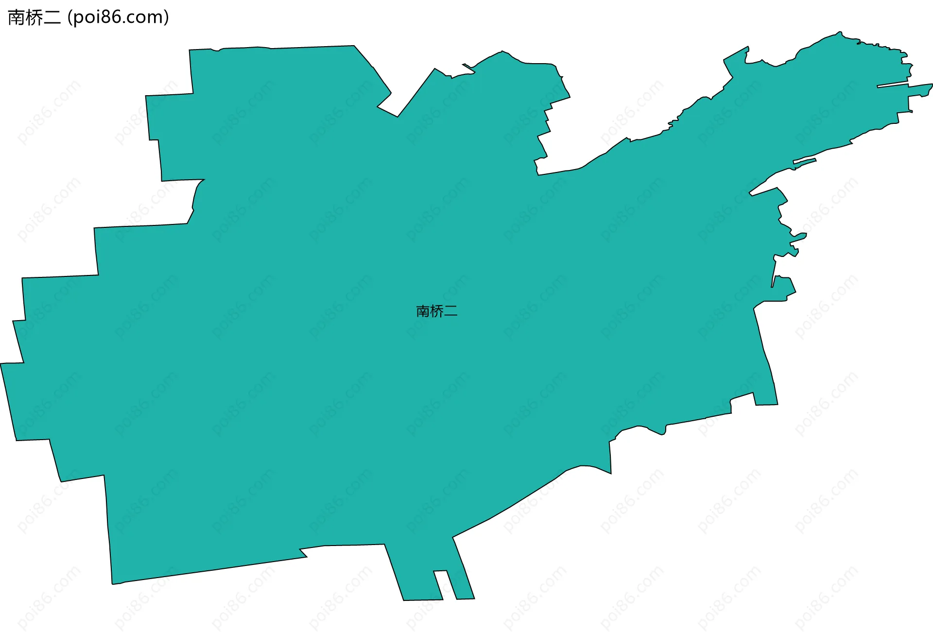 南桥二边界地图