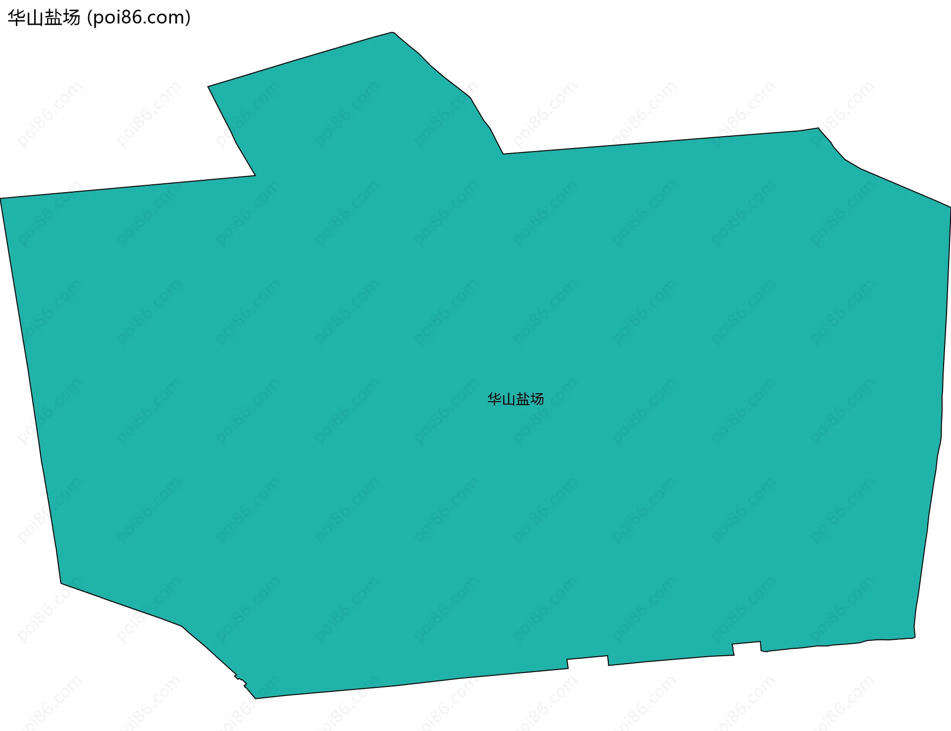 华山盐场边界地图