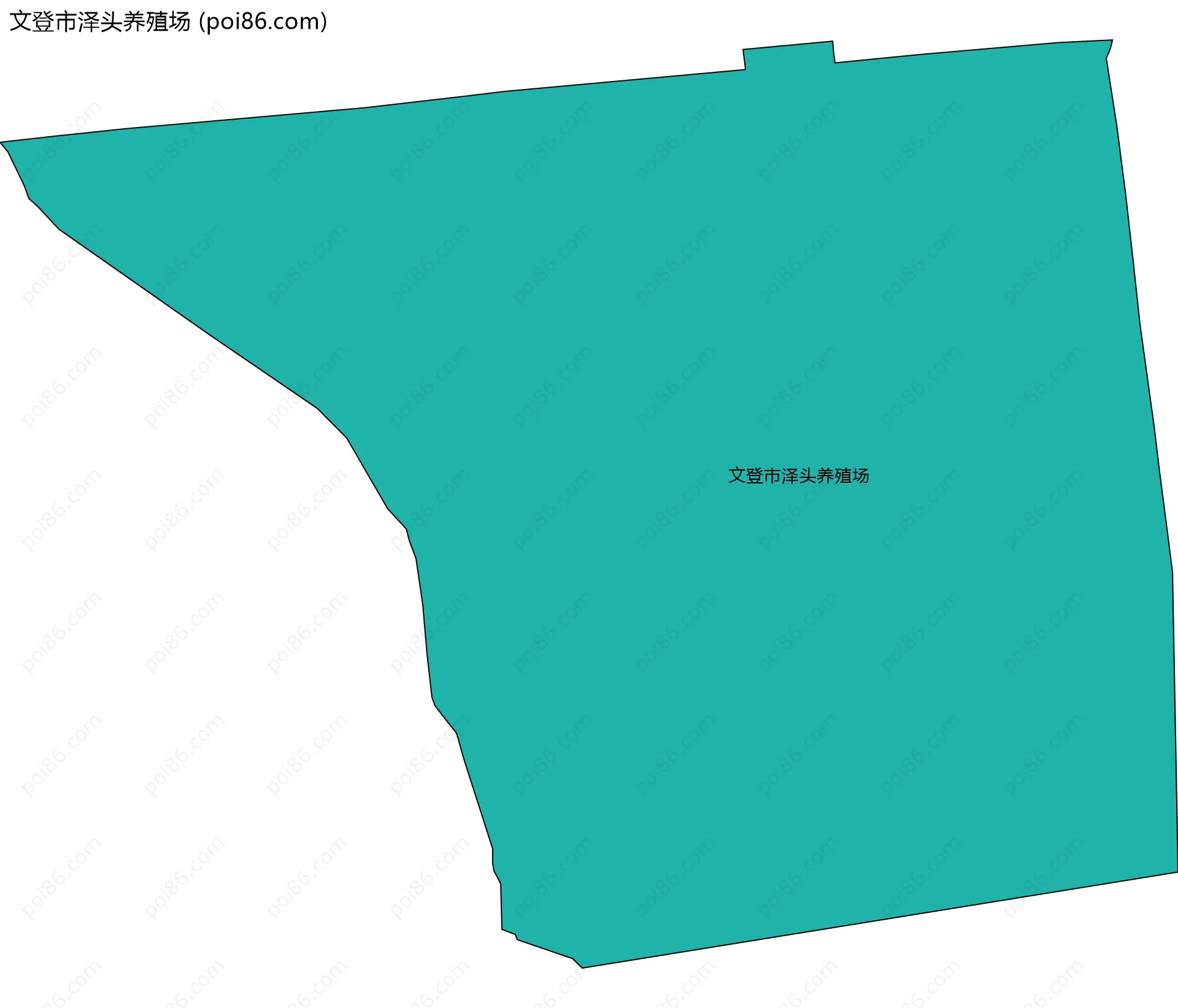 文登市泽头养殖场边界地图