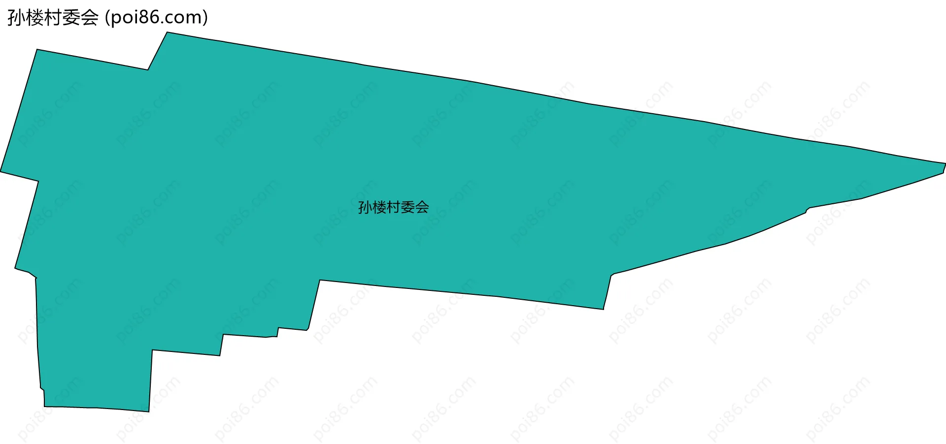 孙楼村委会边界地图