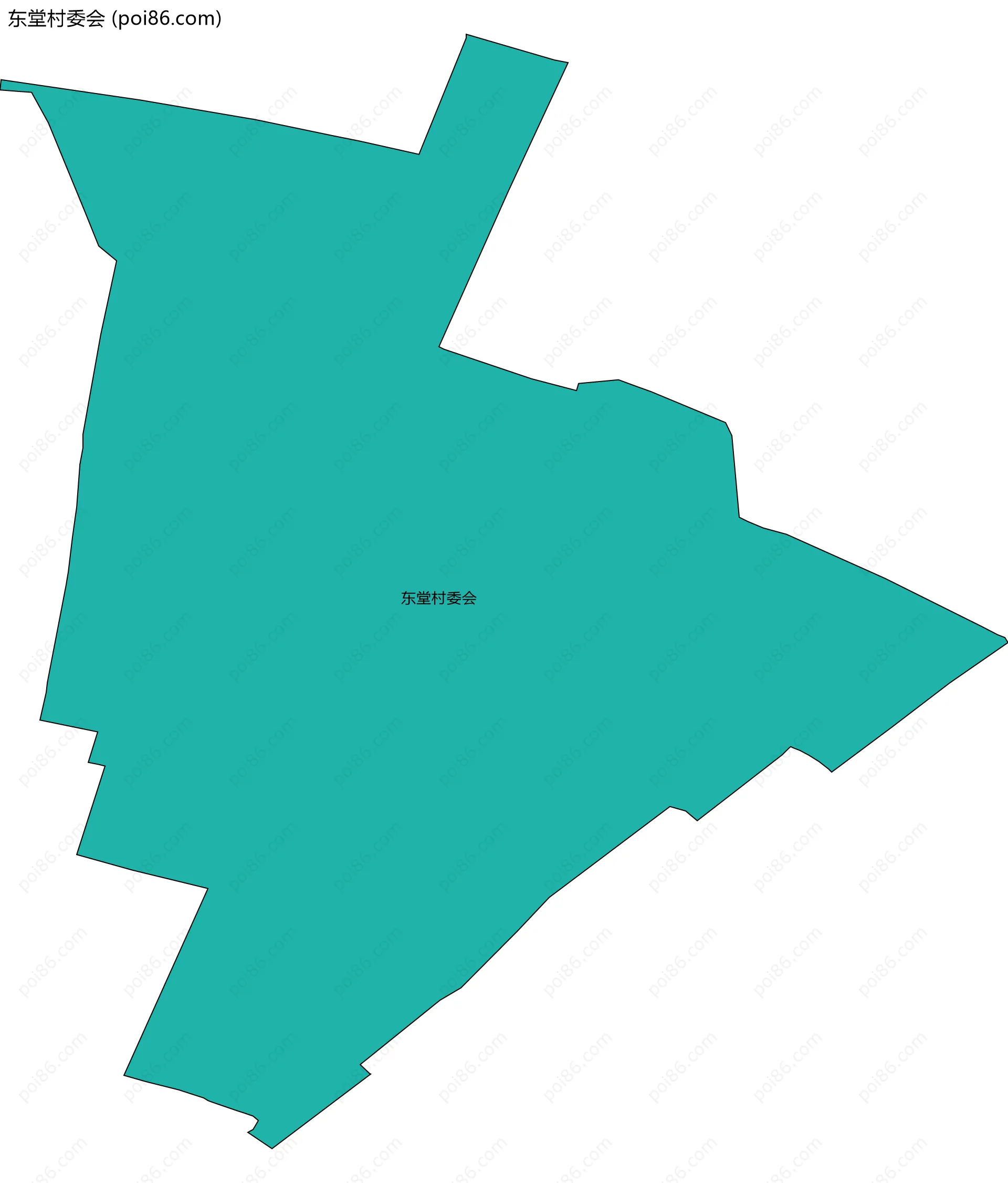 东堂村委会边界地图