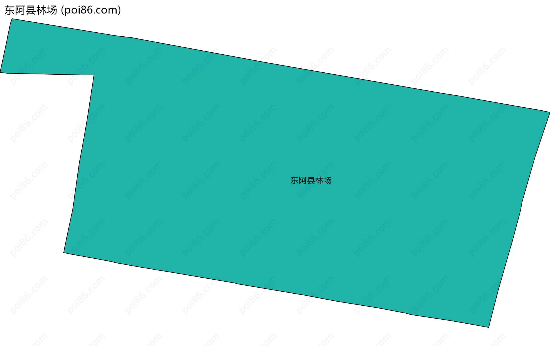 东阿县林场边界地图