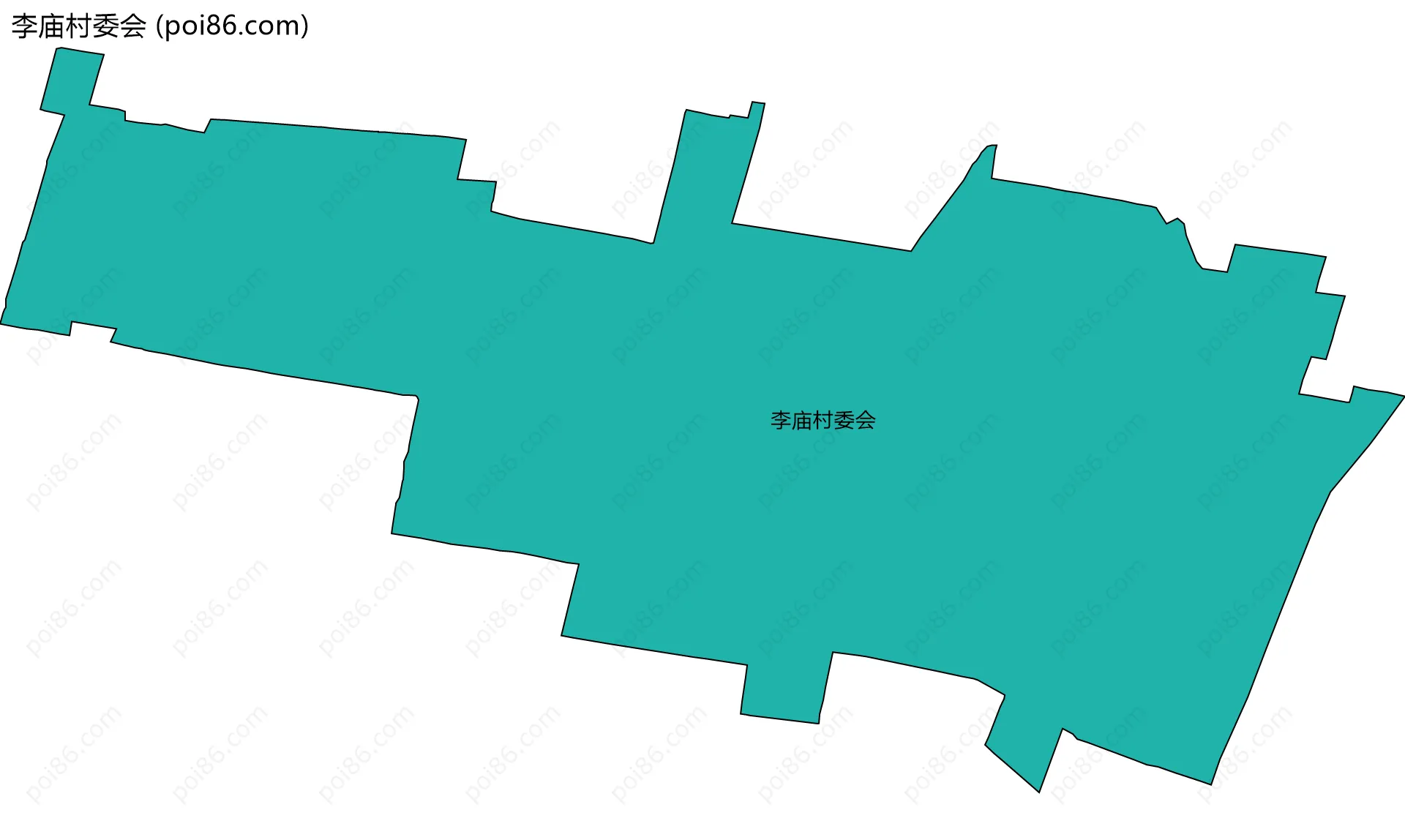 李庙村委会边界地图