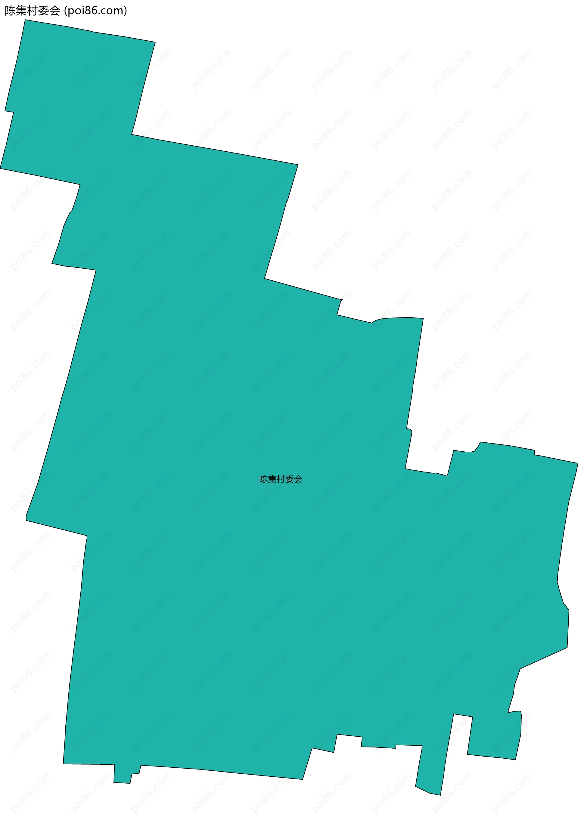 陈集村委会边界地图