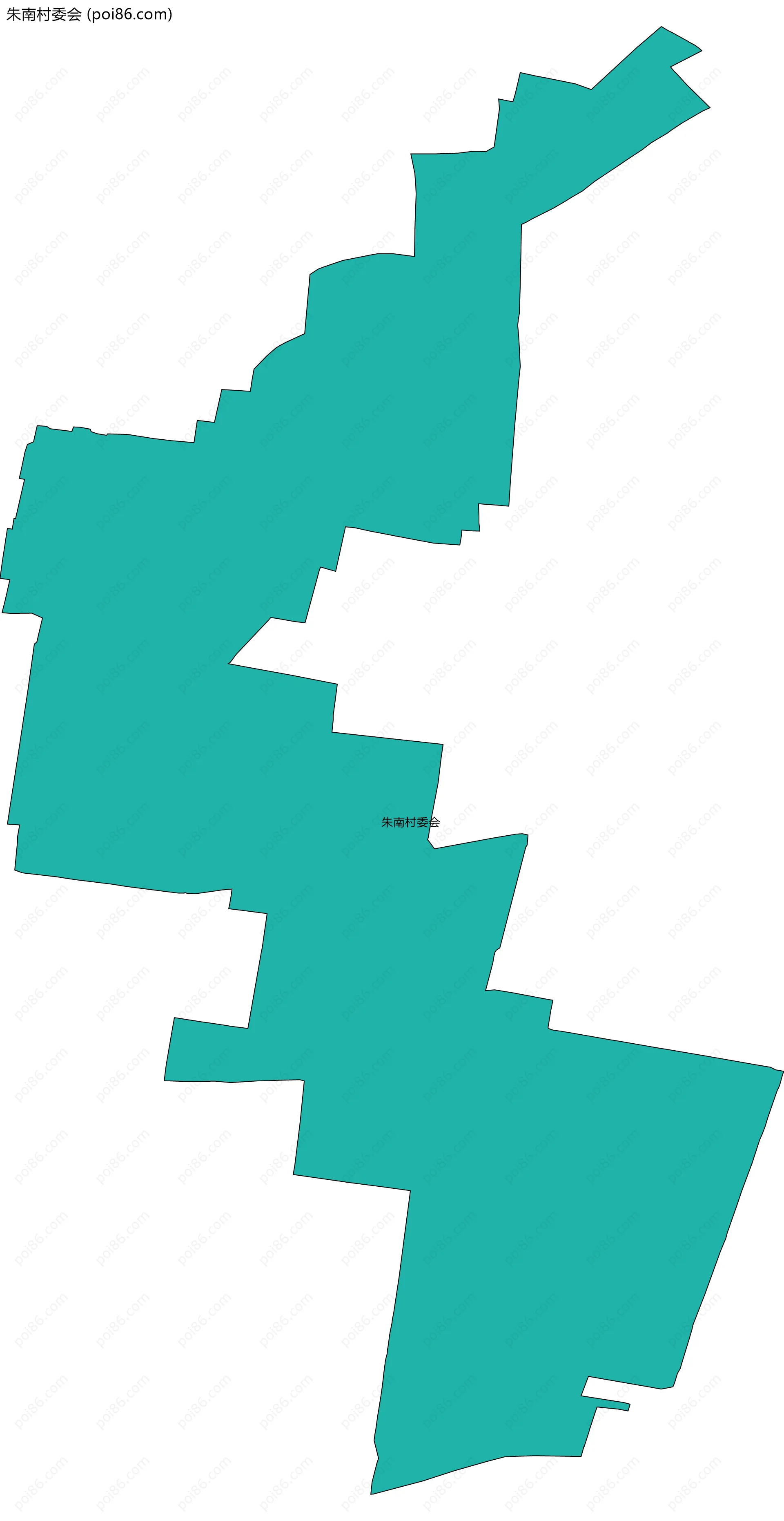 朱南村委会边界地图