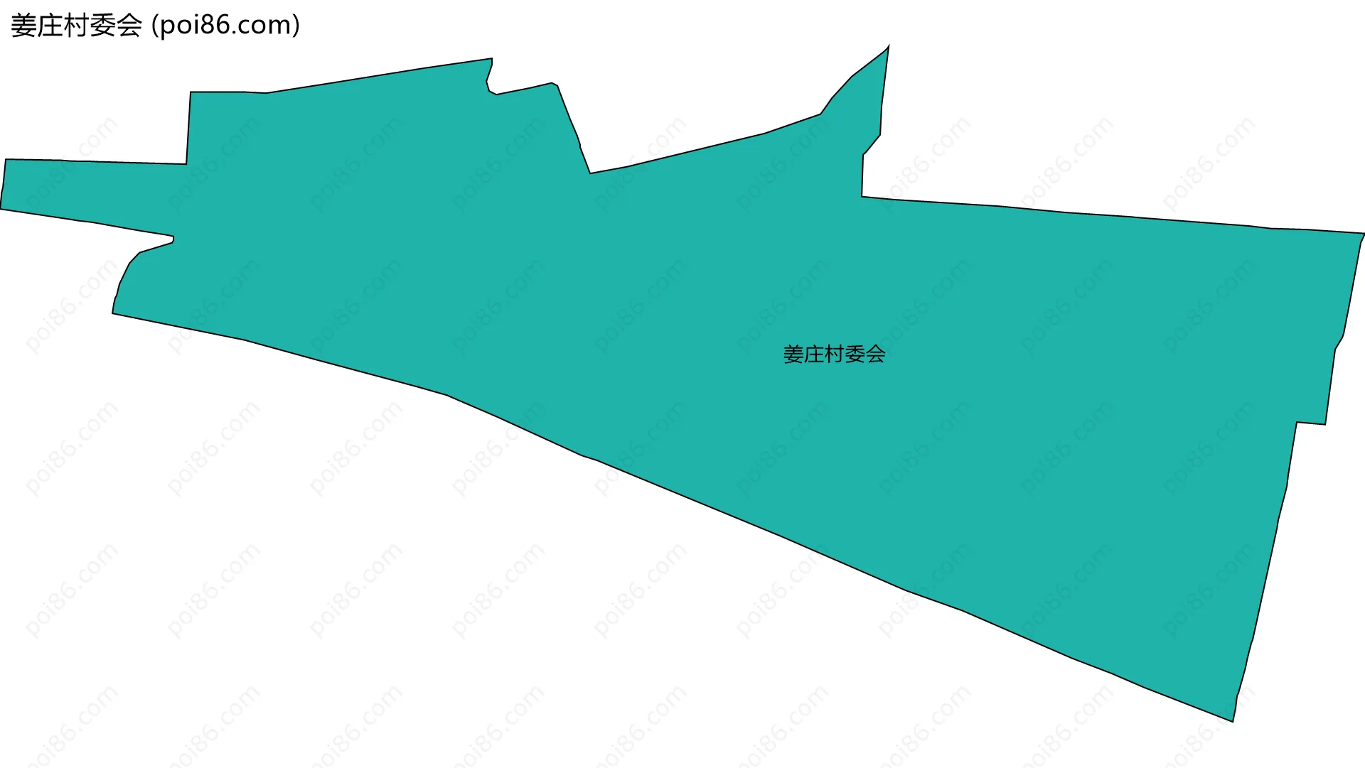 姜庄村委会边界地图