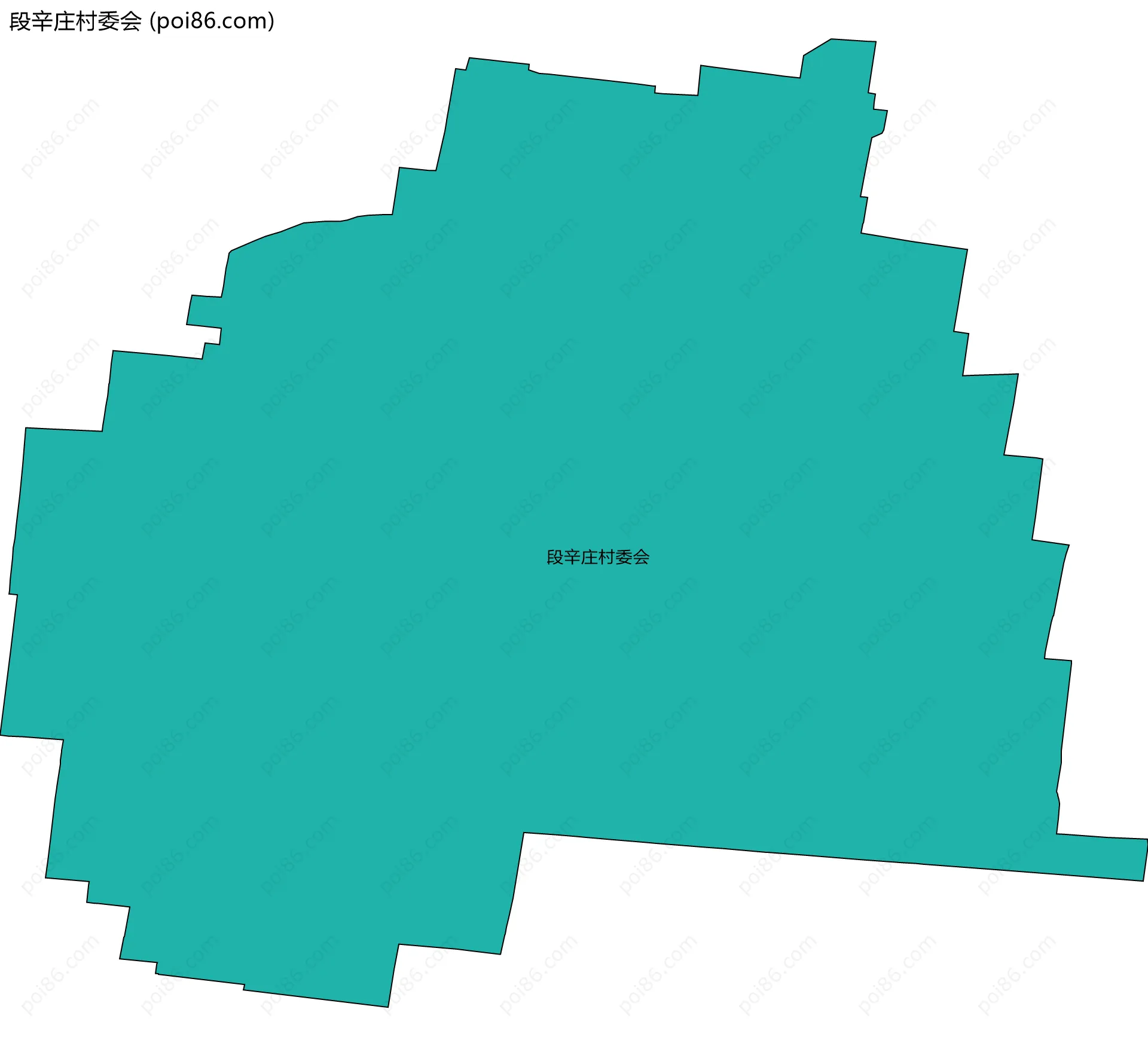 段辛庄村委会边界地图
