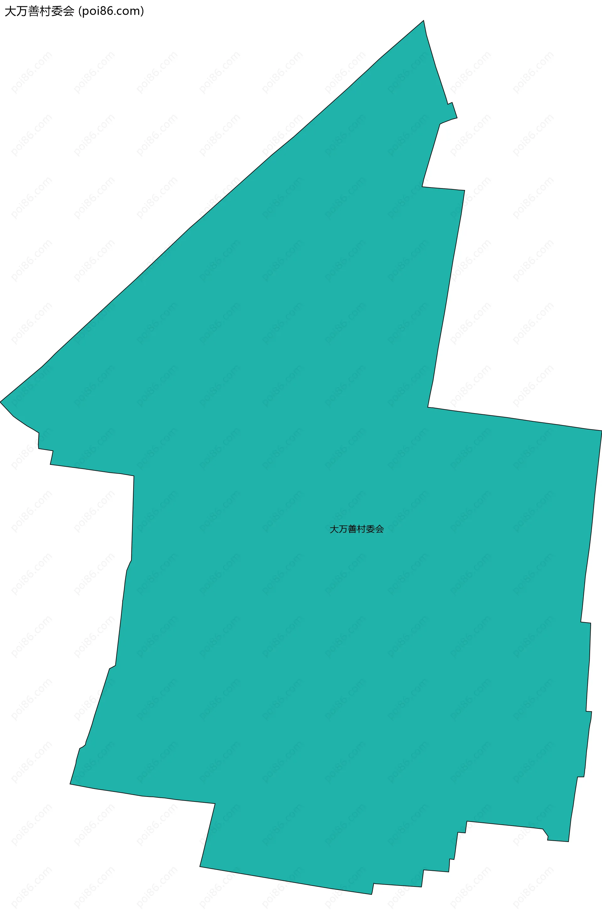 大万善村委会边界地图