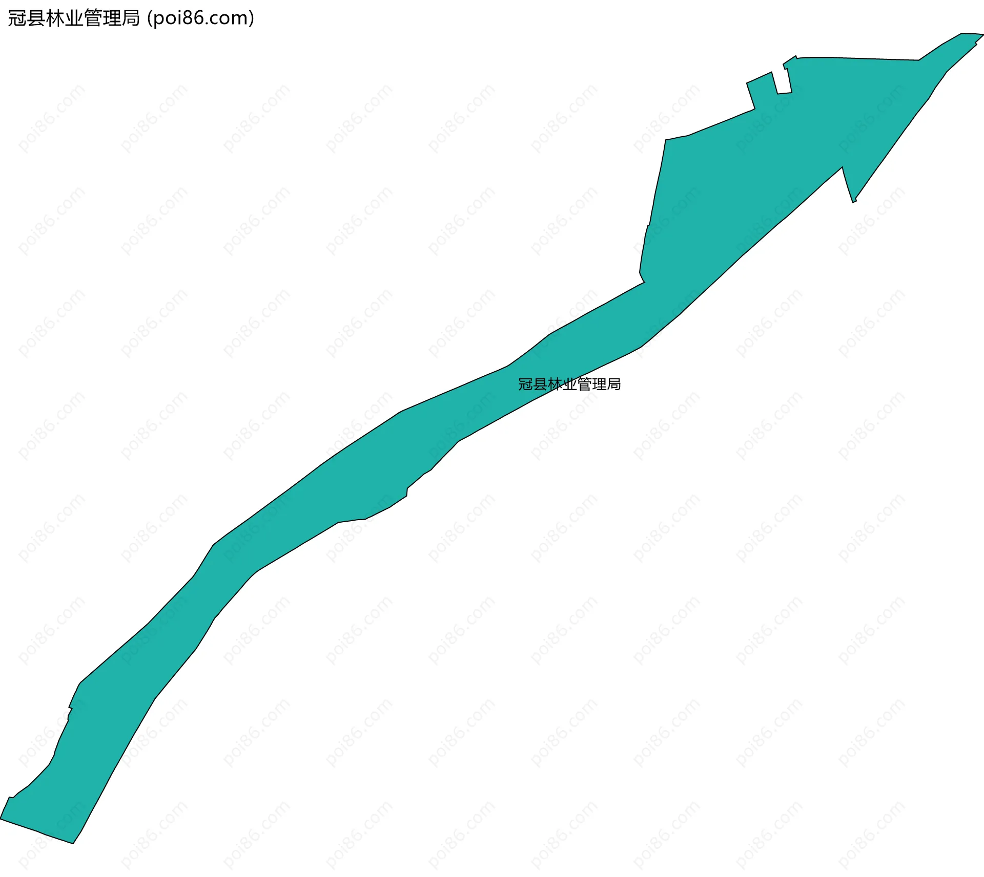 冠县林业管理局边界地图