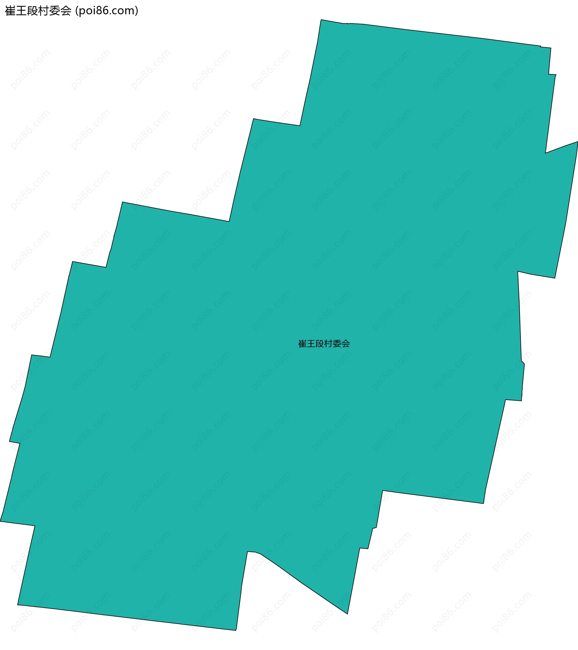崔王段村委会边界地图