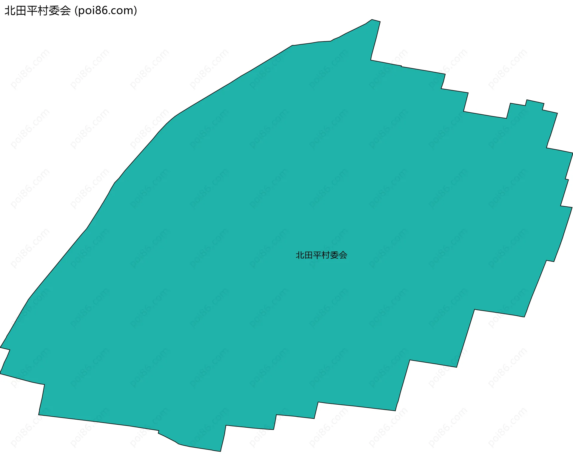 北田平村委会边界地图