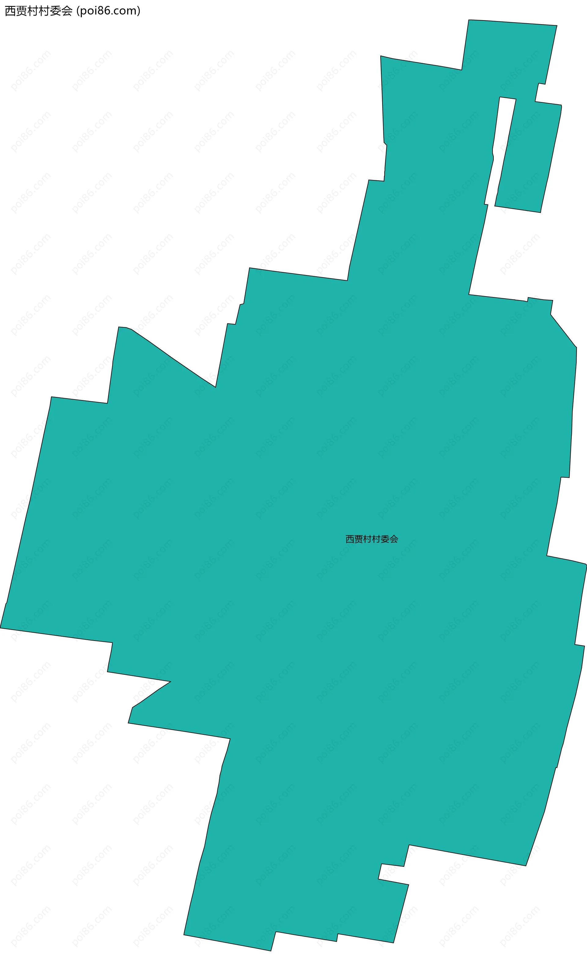 西贾村村委会边界地图