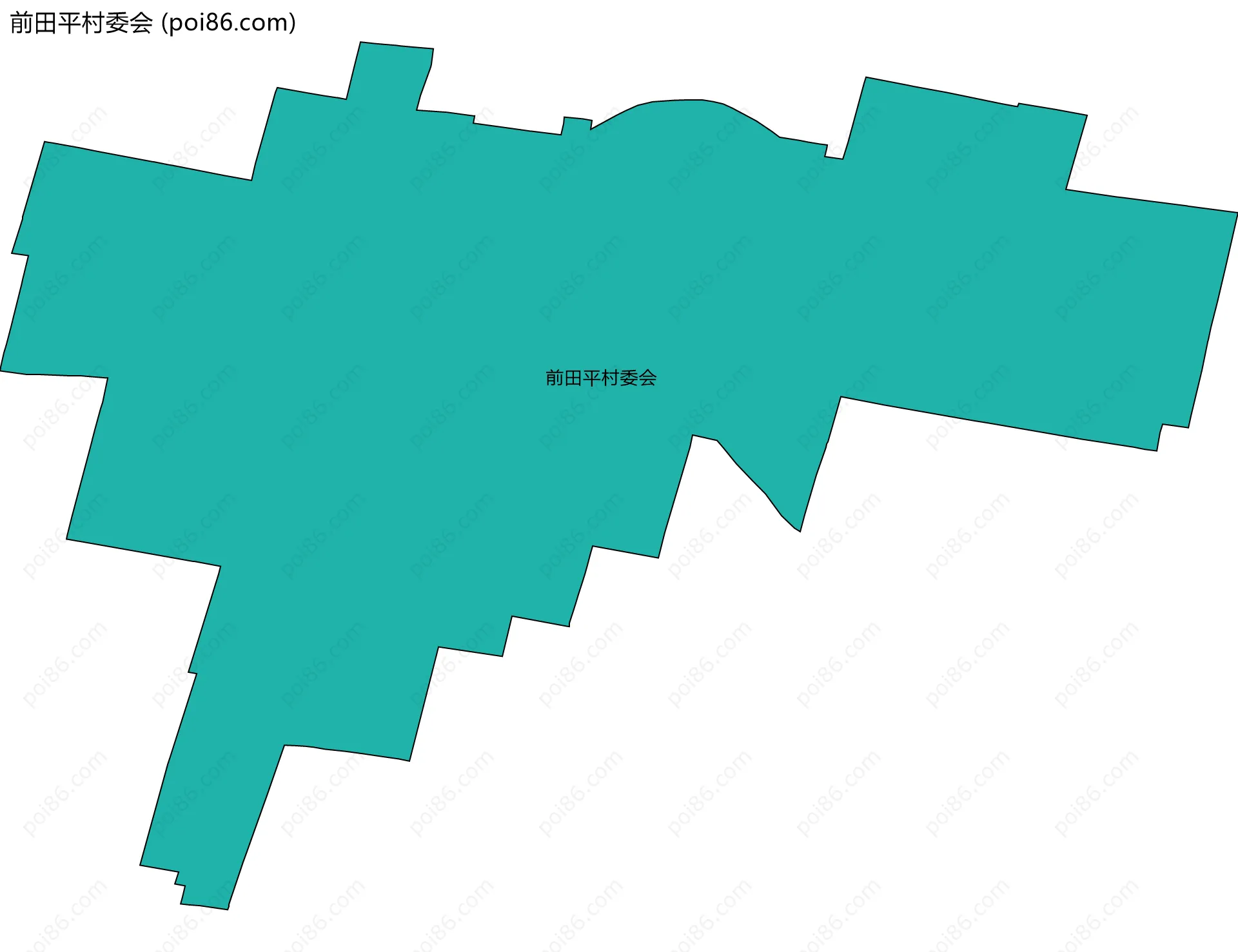 前田平村委会边界地图