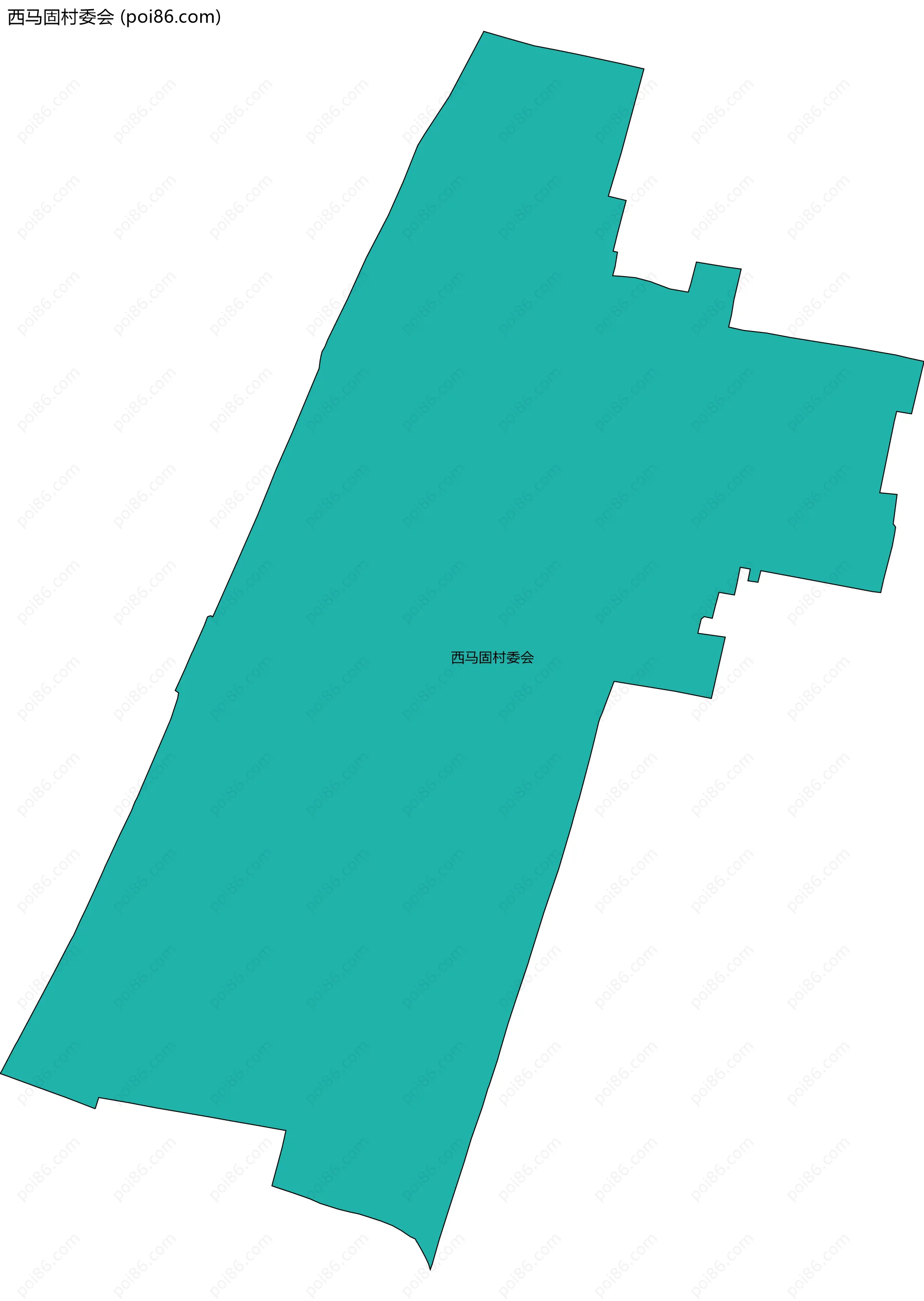 西马固村委会边界地图
