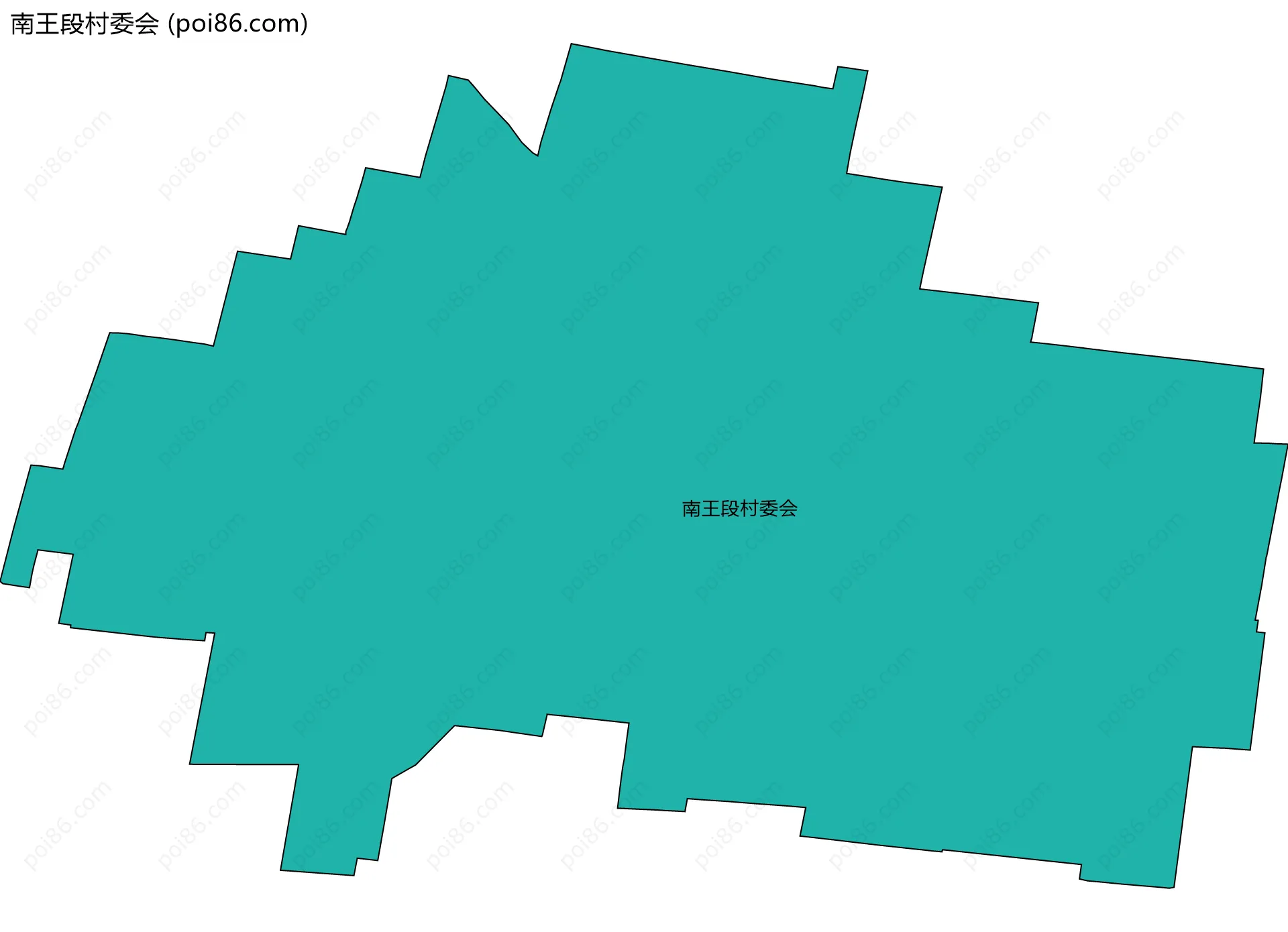 南王段村委会边界地图