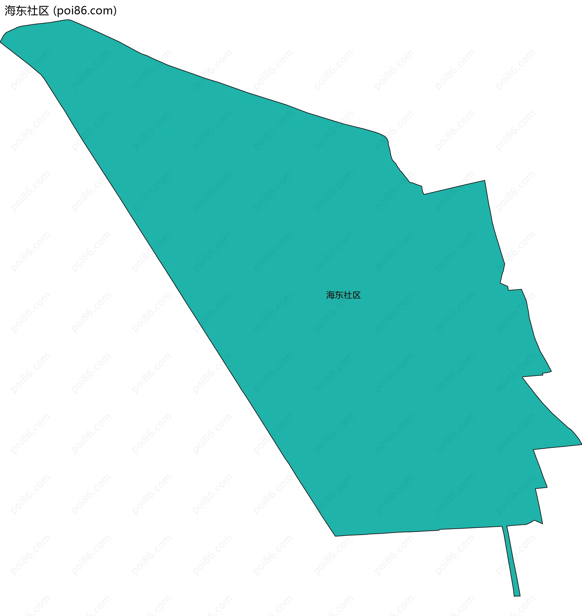海东社区边界地图