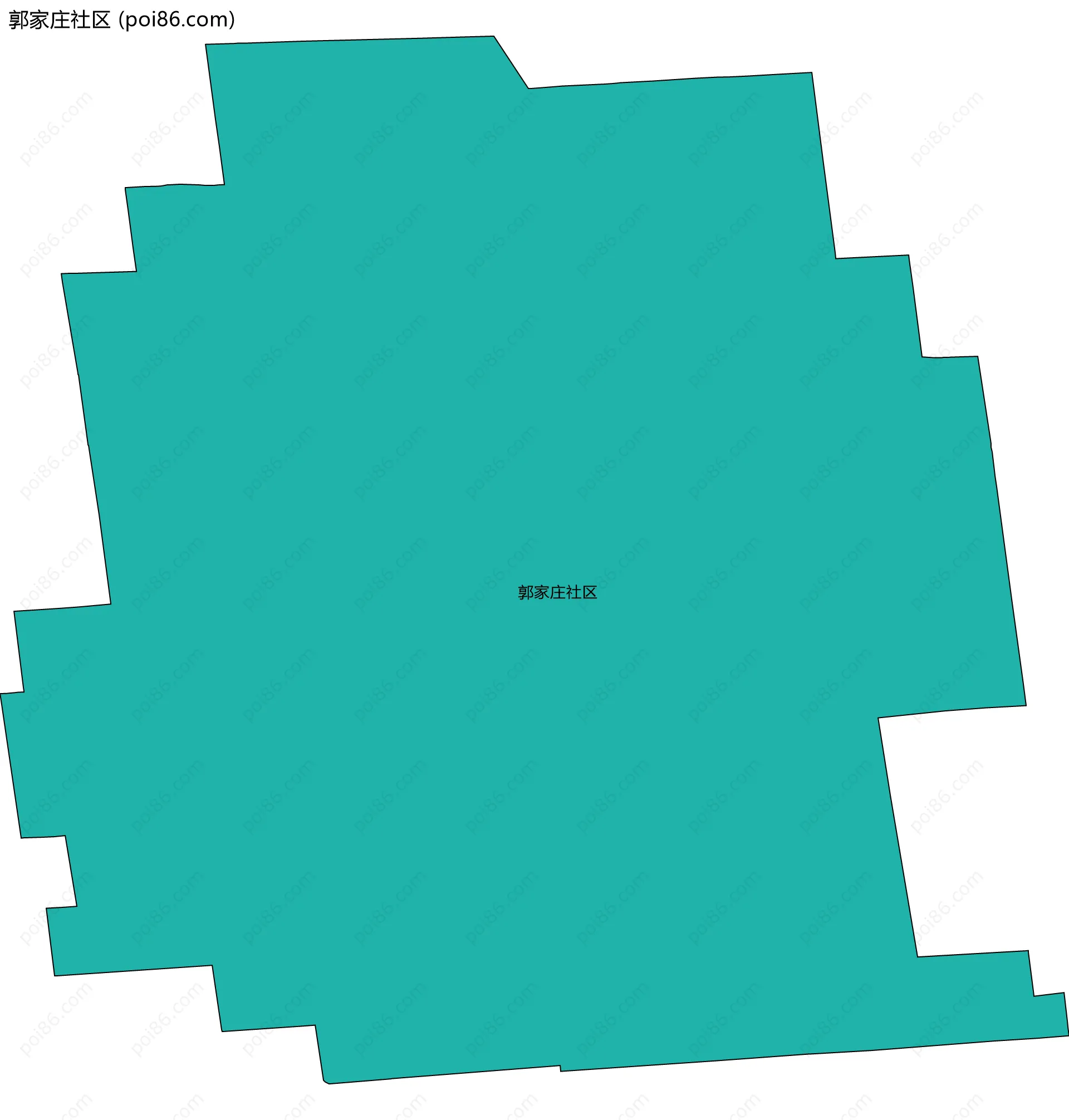 郭家庄社区边界地图