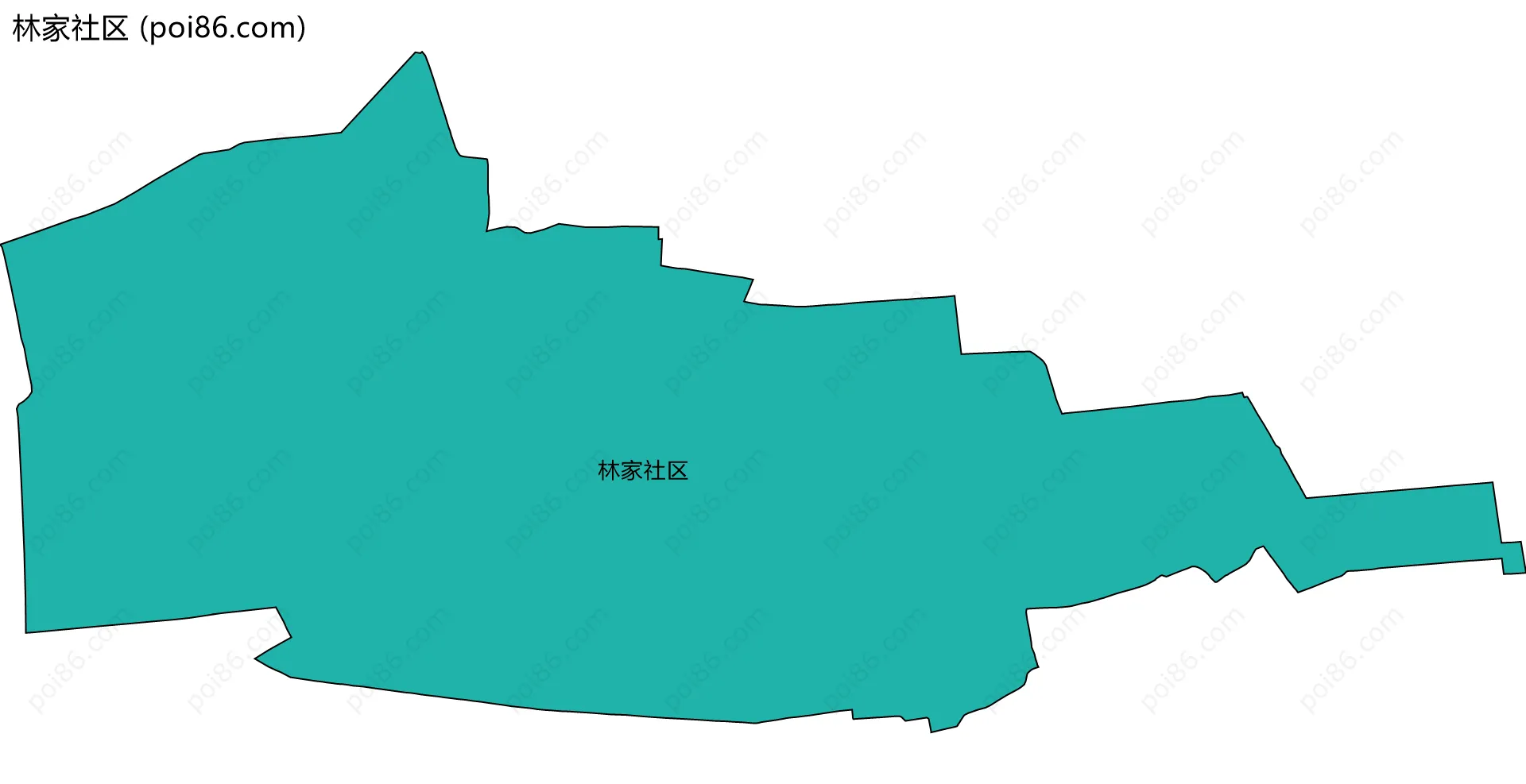 林家社区边界地图