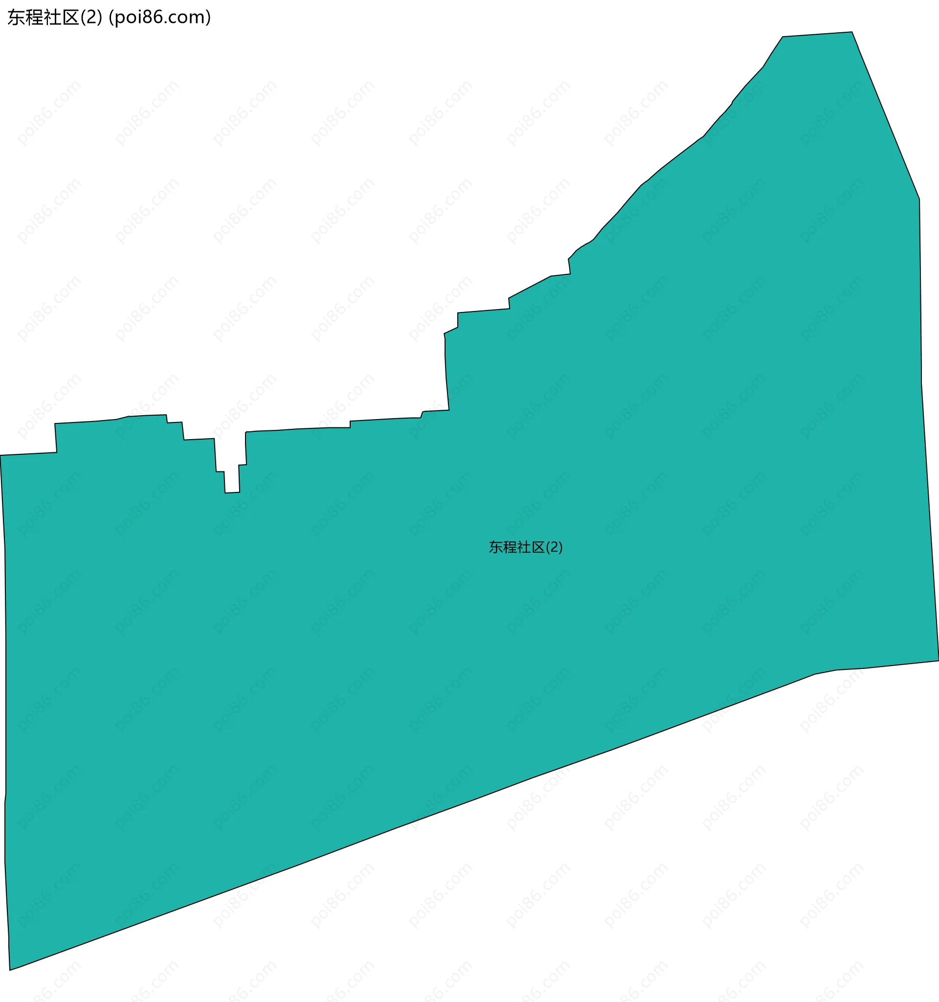 东程社区(2)边界地图