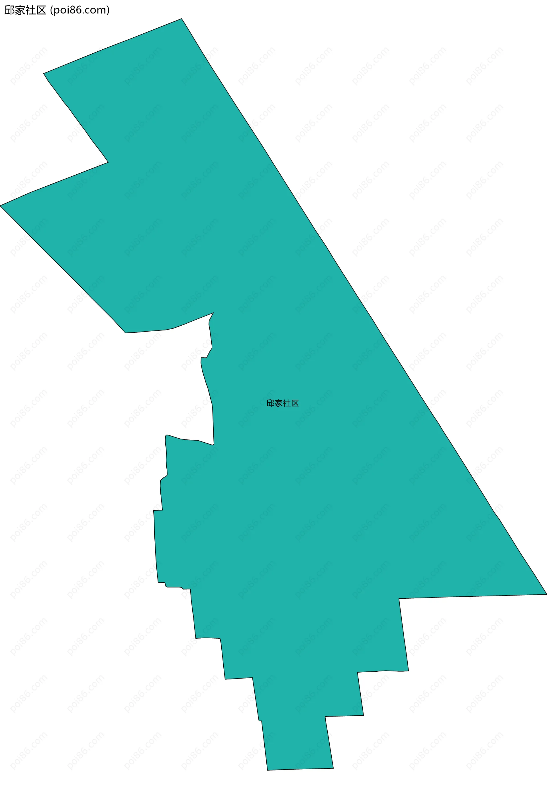 邱家社区边界地图